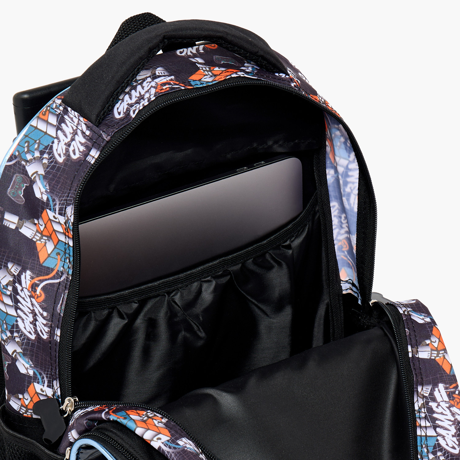 SAMI STUDIO Rubiks Print 5-Piece School Trolley Bag Set for Boys 5-8 Years with Lunch Bag -16 inches-school-bagsandbackpacks-trolleybags-image-7