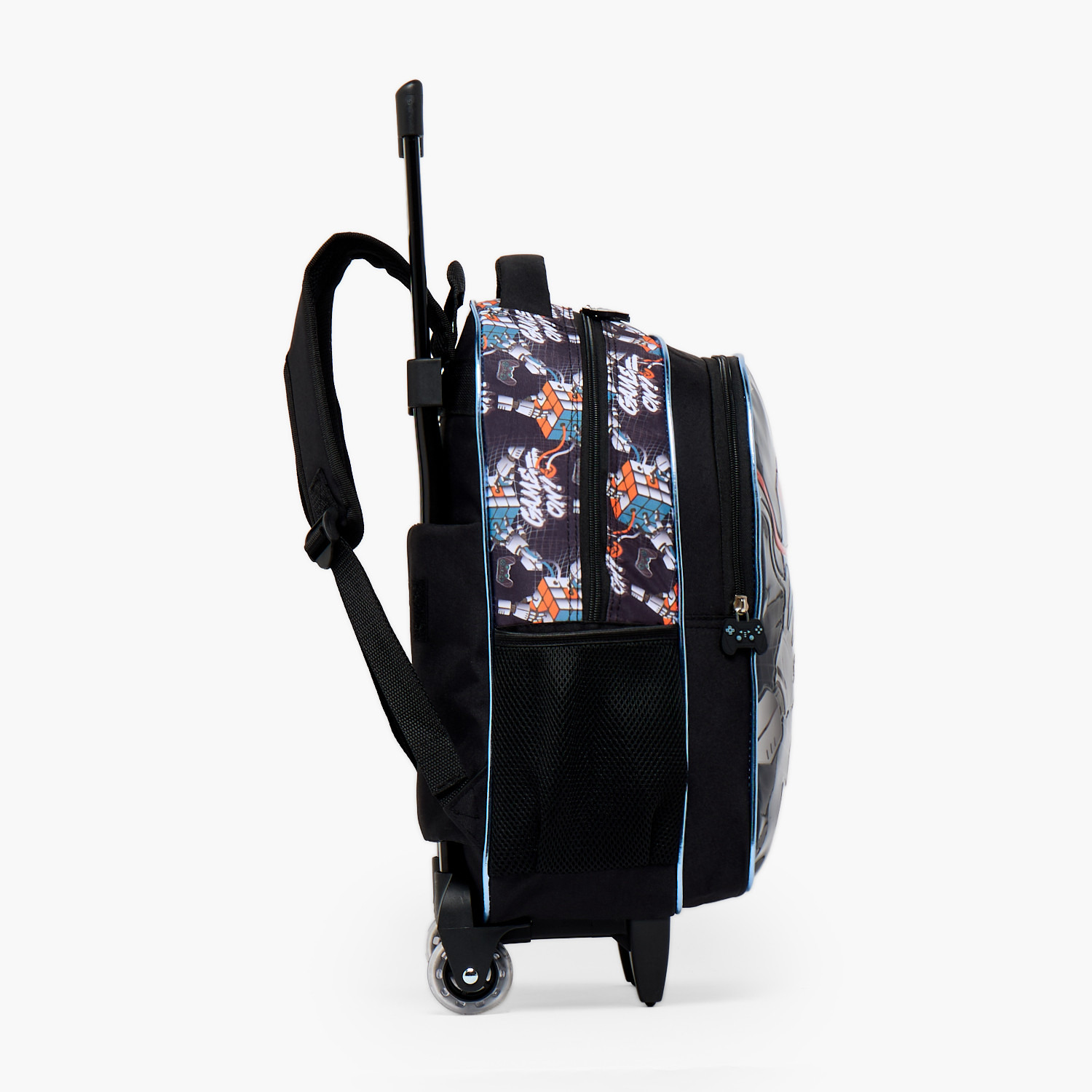 SAMI STUDIO Rubiks Print 5-Piece School Trolley Bag Set for Boys 5-8 Years with Lunch Bag -16 inches-school-bagsandbackpacks-trolleybags-image-9