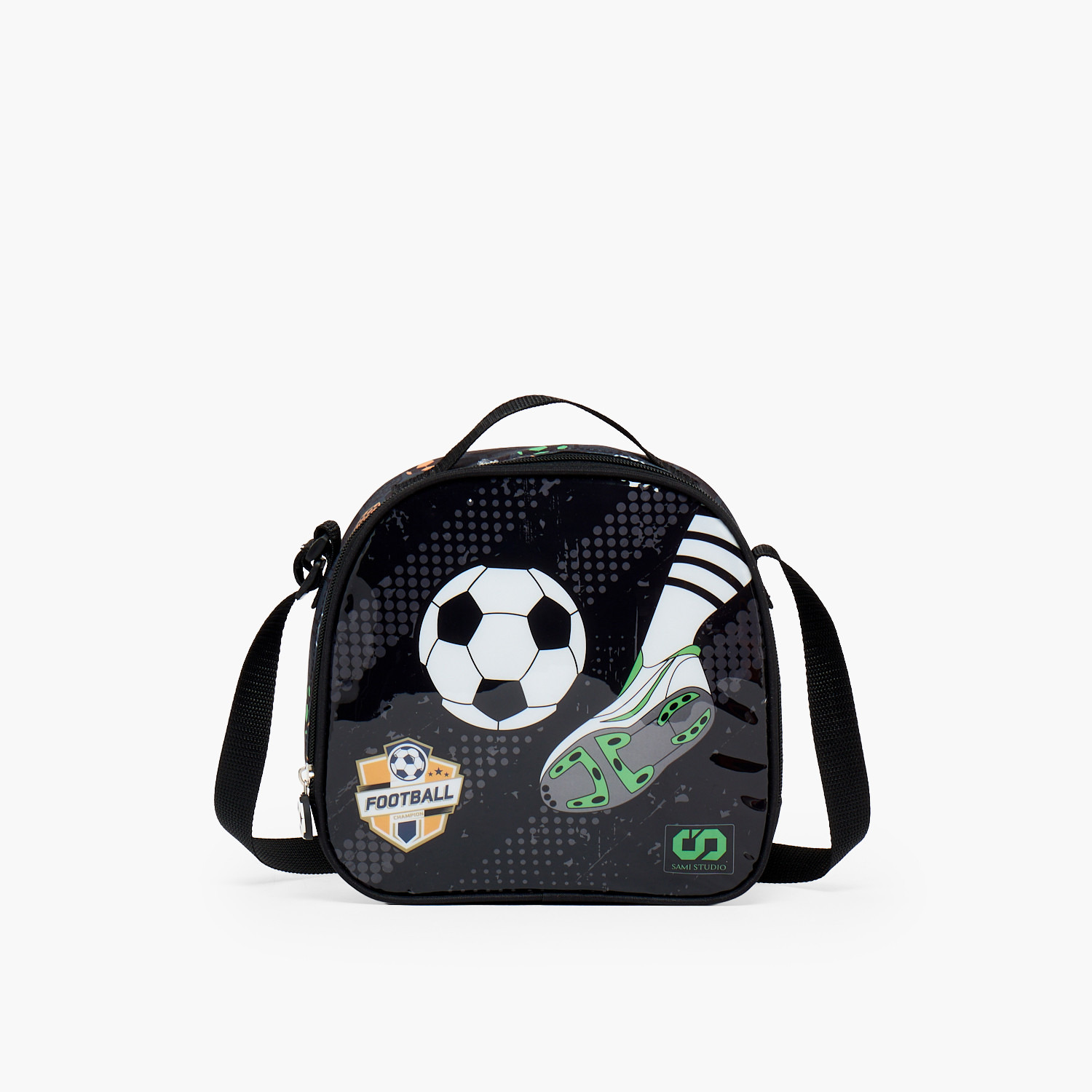 SAMI STUDIO Football 5-Piece School Trolley Bag Set for Boys 5-8 Years with Lunch Bag - 16 inches-school-bagsandbackpacks-trolleybags-image-13