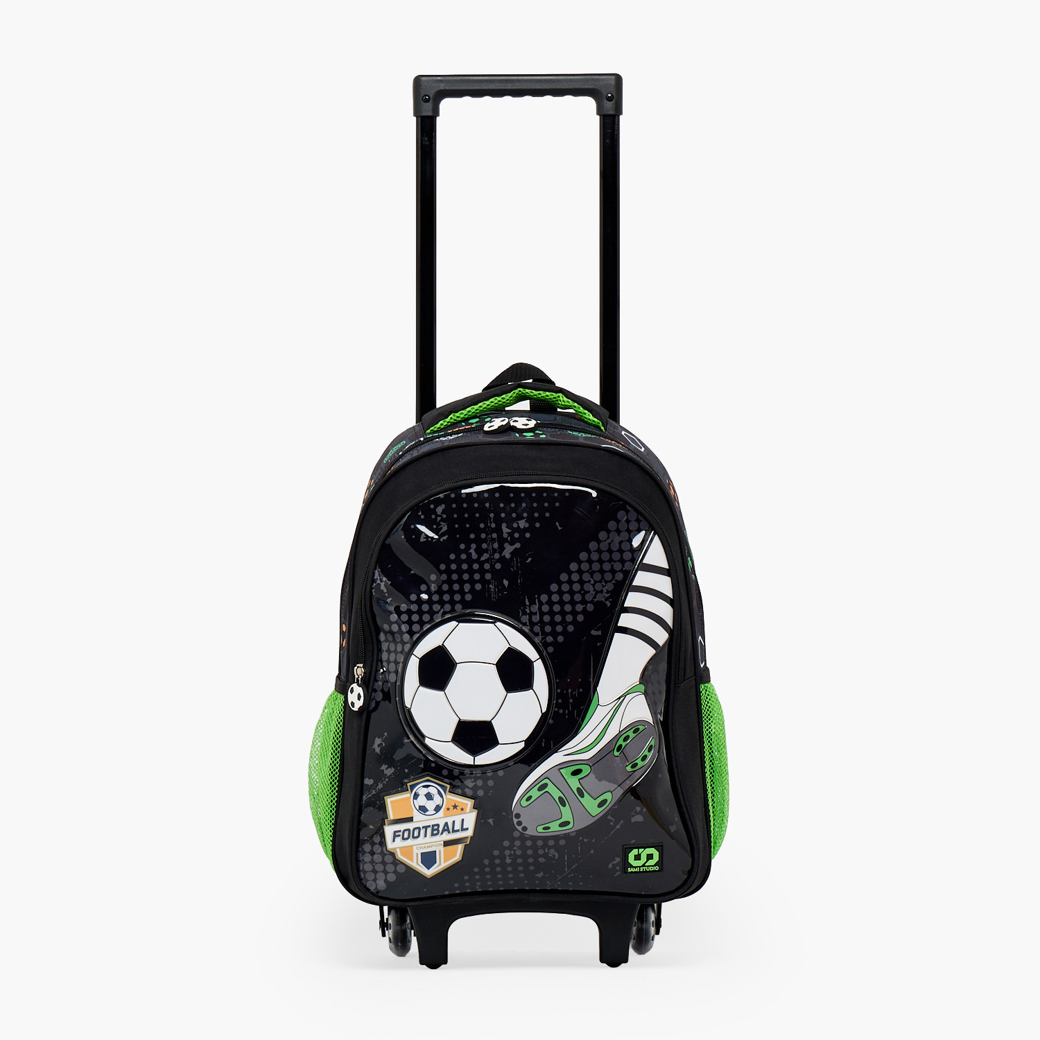 SAMI STUDIO Football 5-Piece School Trolley Bag Set for Boys 5-8 Years with Lunch Bag - 16 inches-school-bagsandbackpacks-trolleybags-image-4