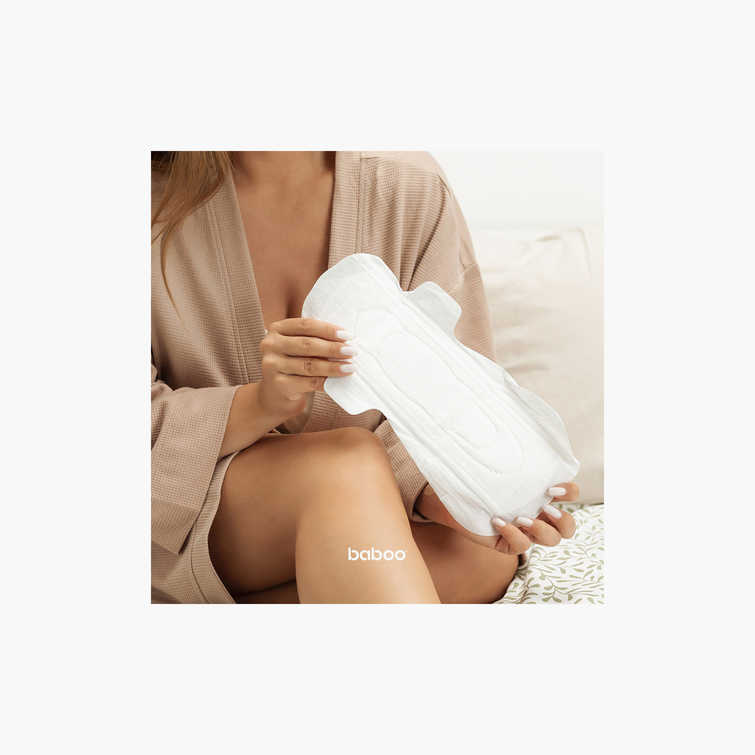 Baboo 8-Piece Postpartum Disposable Maternity Pads - L-women-clothing-maternity-lingerie-panties-image-2