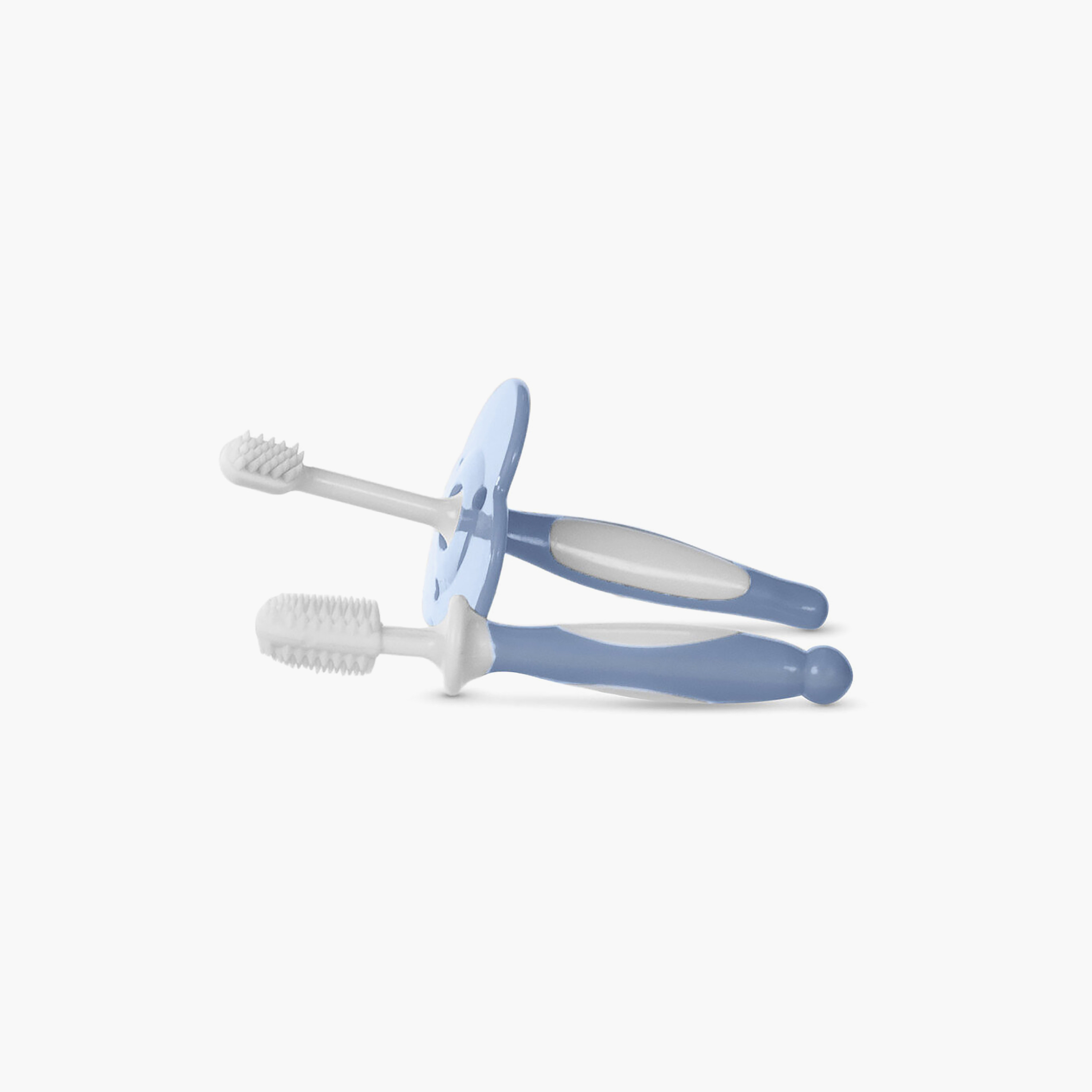 Baboo Silicone Training Toothbrush Set - 6 months-baby-bathandcare-oralcare-image-1