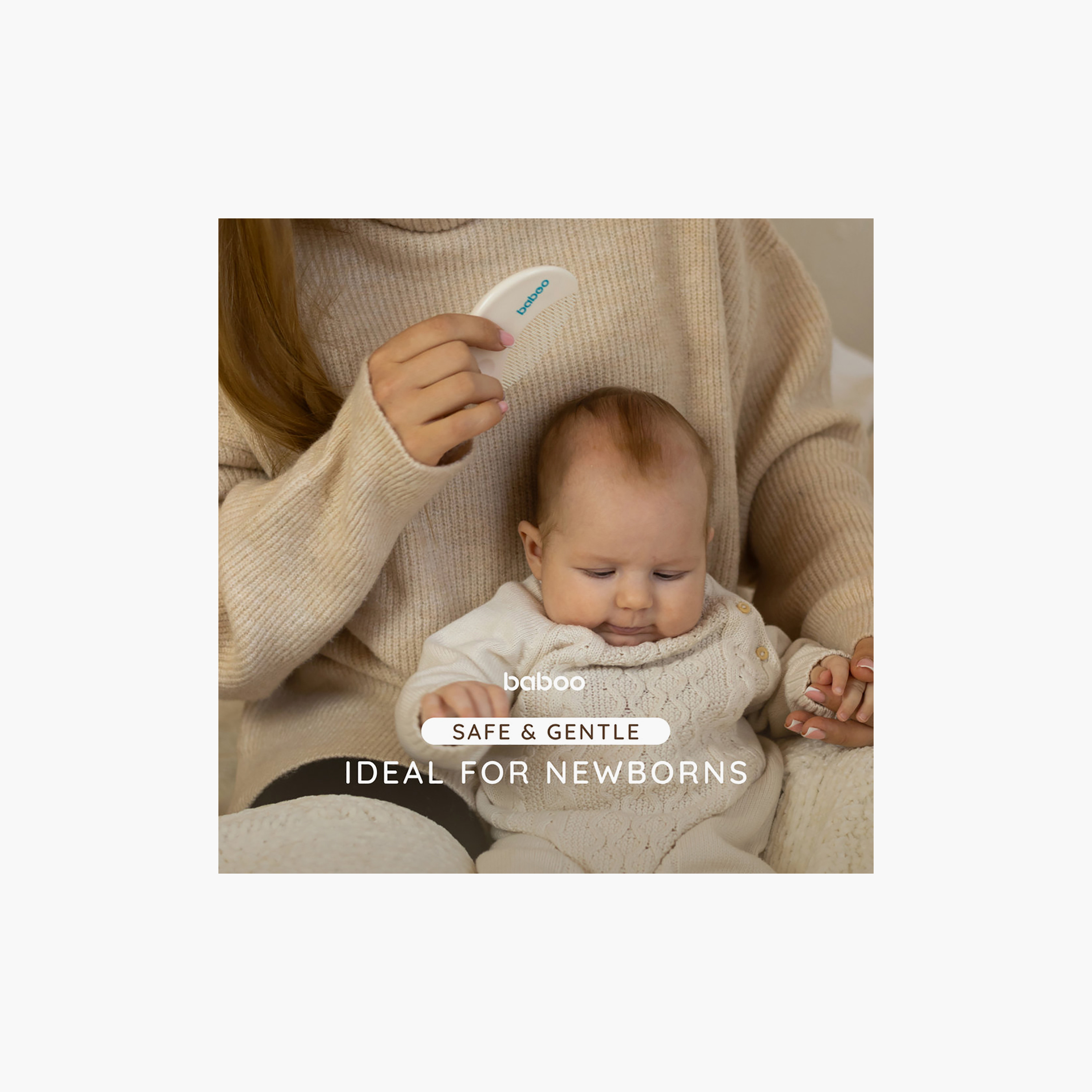 Baboo Brush & Comb Set - Cream-baby-bathandcare-hairbodyskincare-lotionsandcreams-image-5