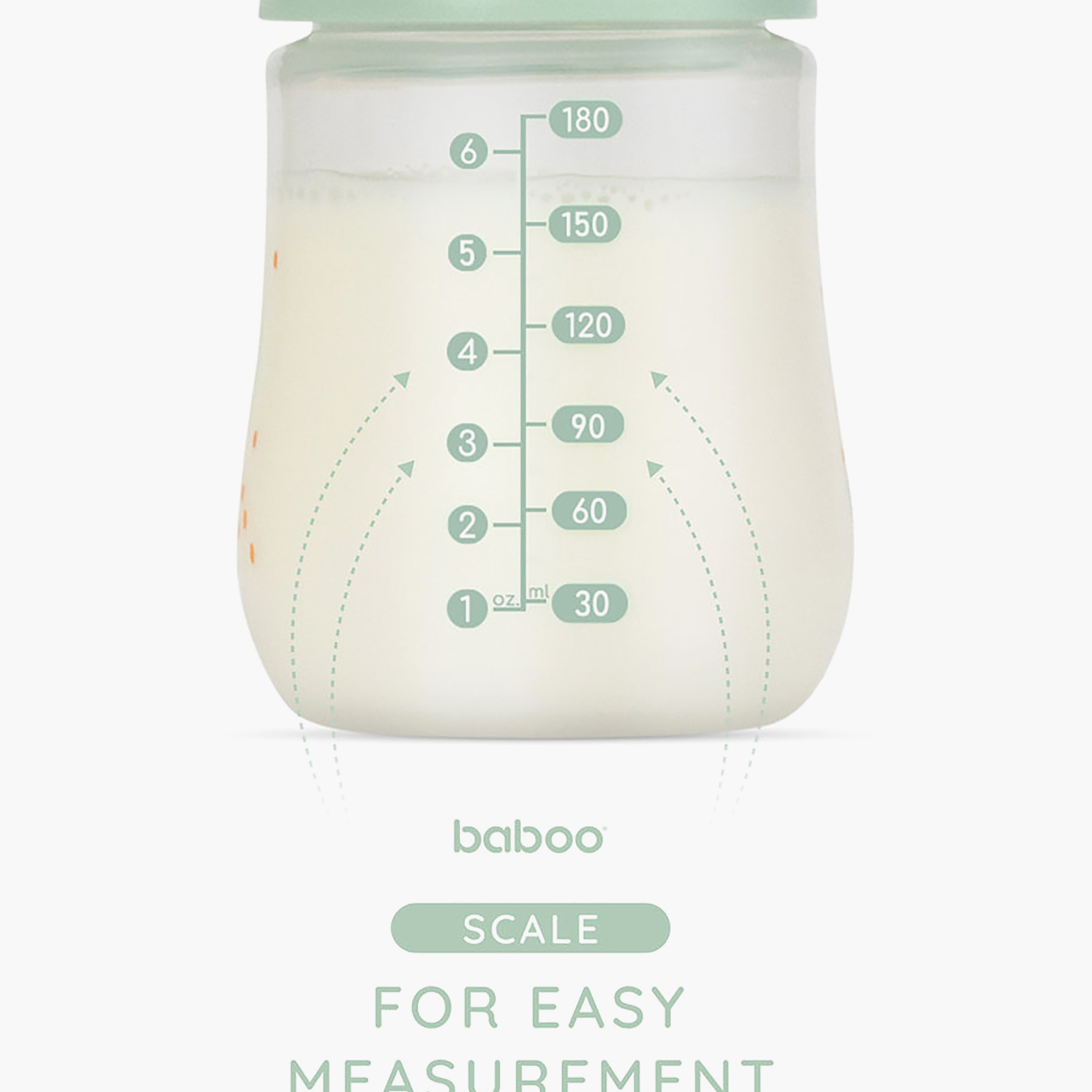 Baboo Anti-Colic Wide Neck Feeding Bottle - 180 ml - Peachy Keen - 0 Months+-baby-feeding-feedingbottles-bottlesandteats-image-8