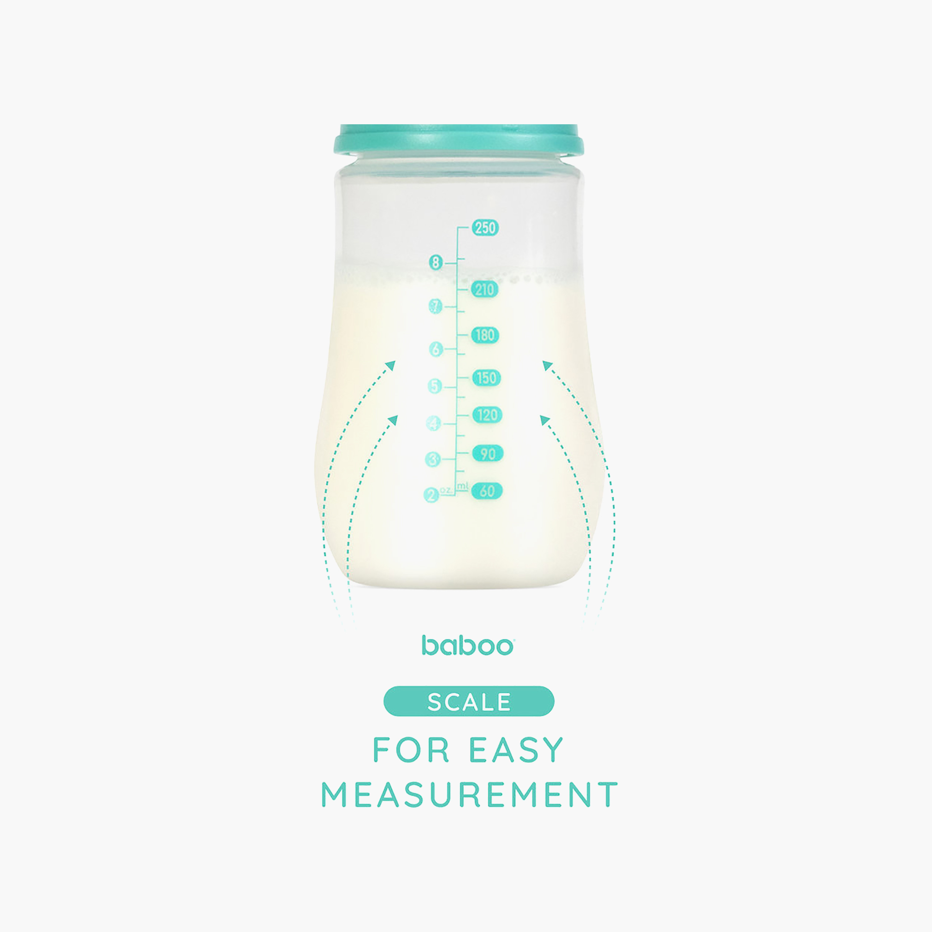 Baboo Anti-Colic Wide Neck Feeding Bottle - 250 ml - Lagoon Fiesta - 3 Months+-baby-feeding-feedingbottles-bottlesandteats-image-2