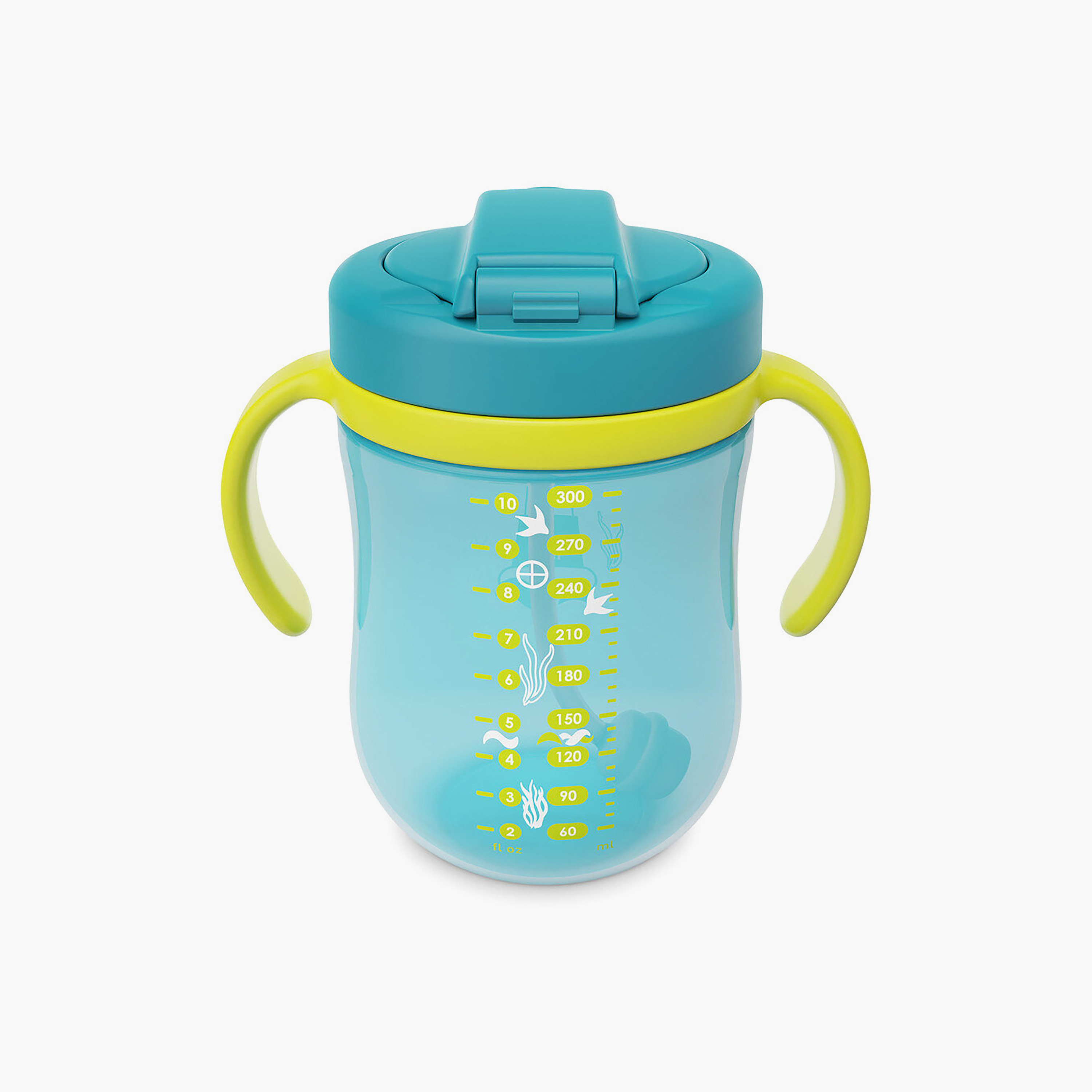 Baboo Sippy Cup with Silicone Straw & Weighted Ball - Orange - 300 ml - 9 Months+-baby-feeding-mealtimeessentials-image-3