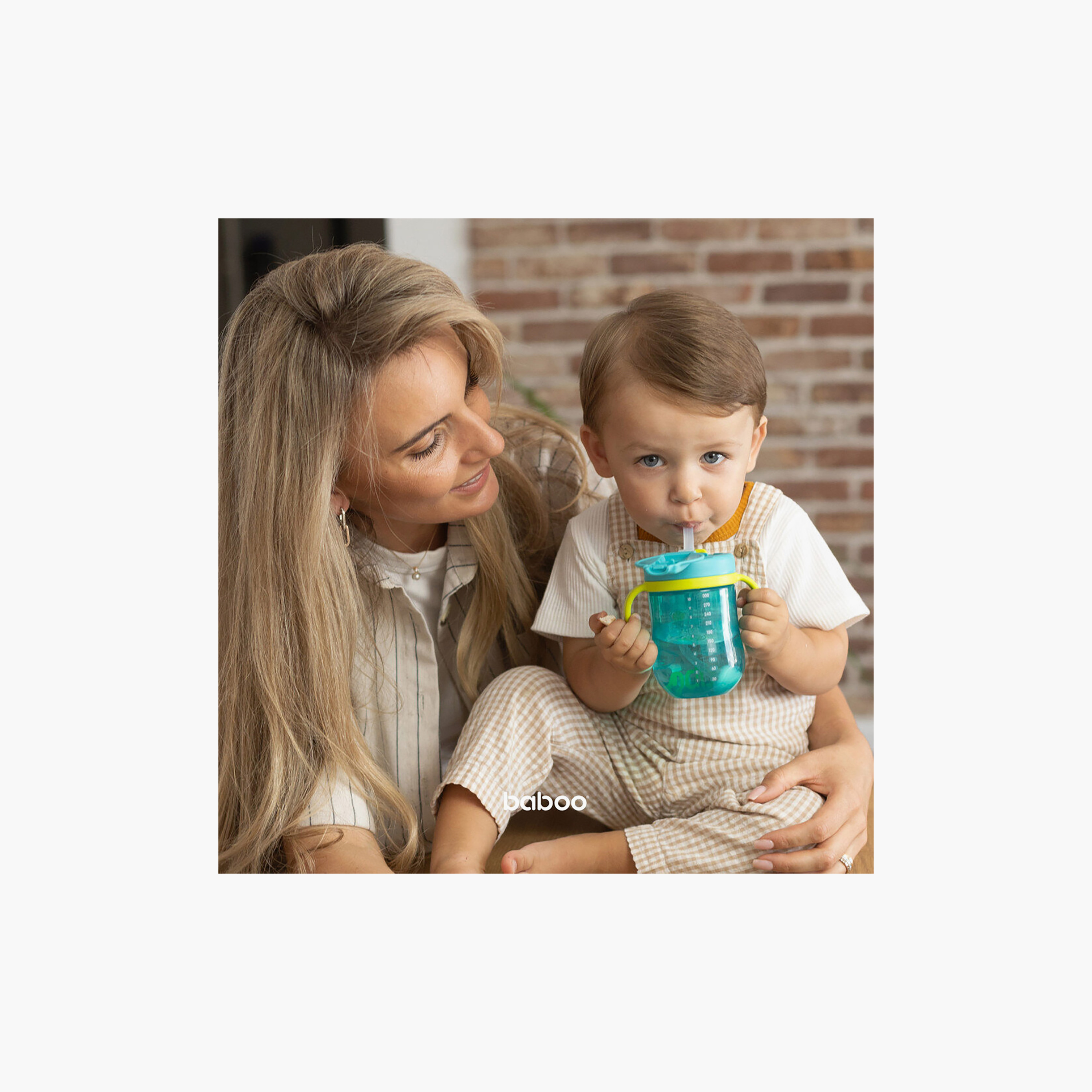 Baboo Sippy Cup with Silicone Straw & Weighted Ball - Orange - 300 ml - 9 Months+-baby-feeding-mealtimeessentials-image-8