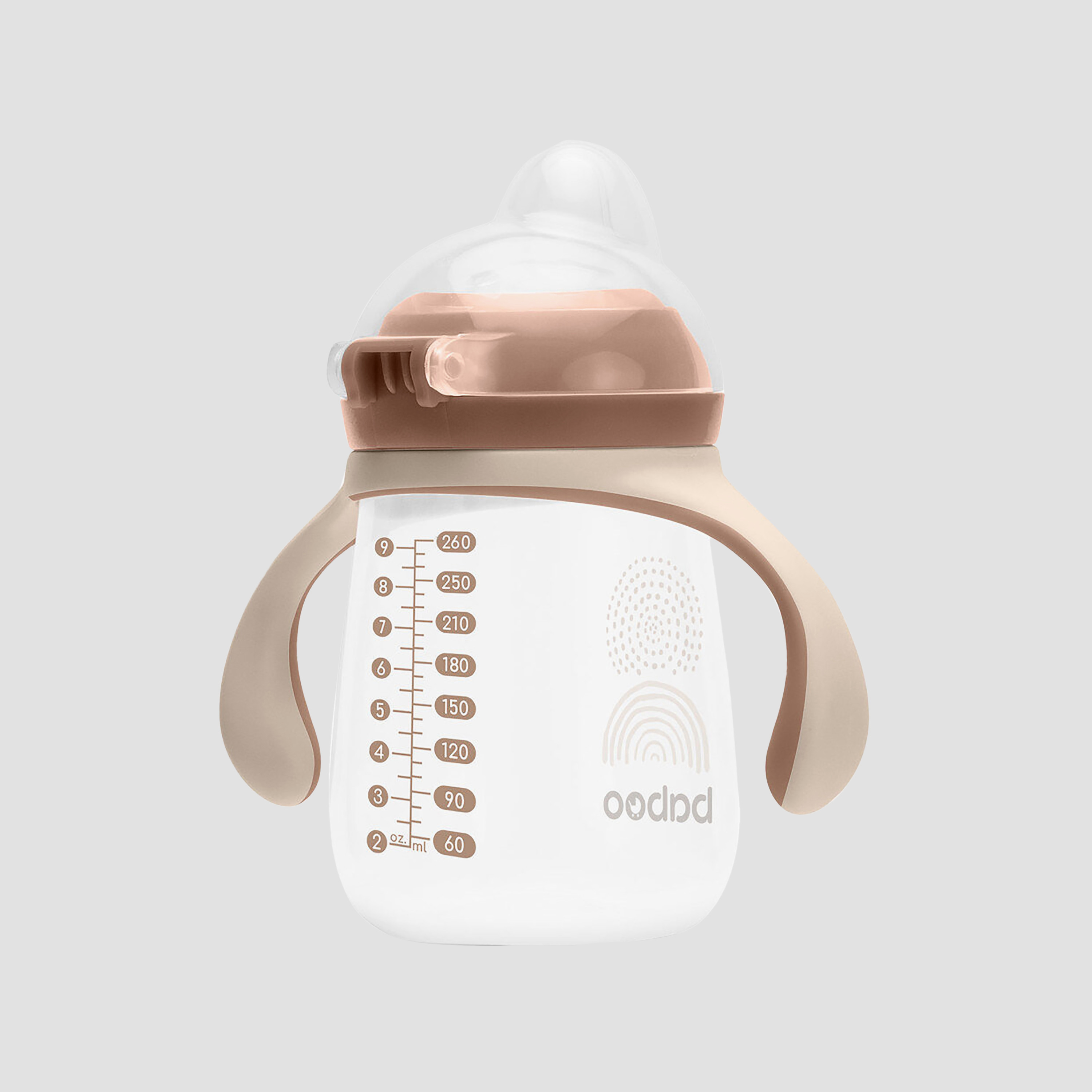 Baboo Sippy Cup with Silicone Spout - Au Naturale - 260 ml - 6 Months+-baby-feeding-mealtimeessentials-image-2