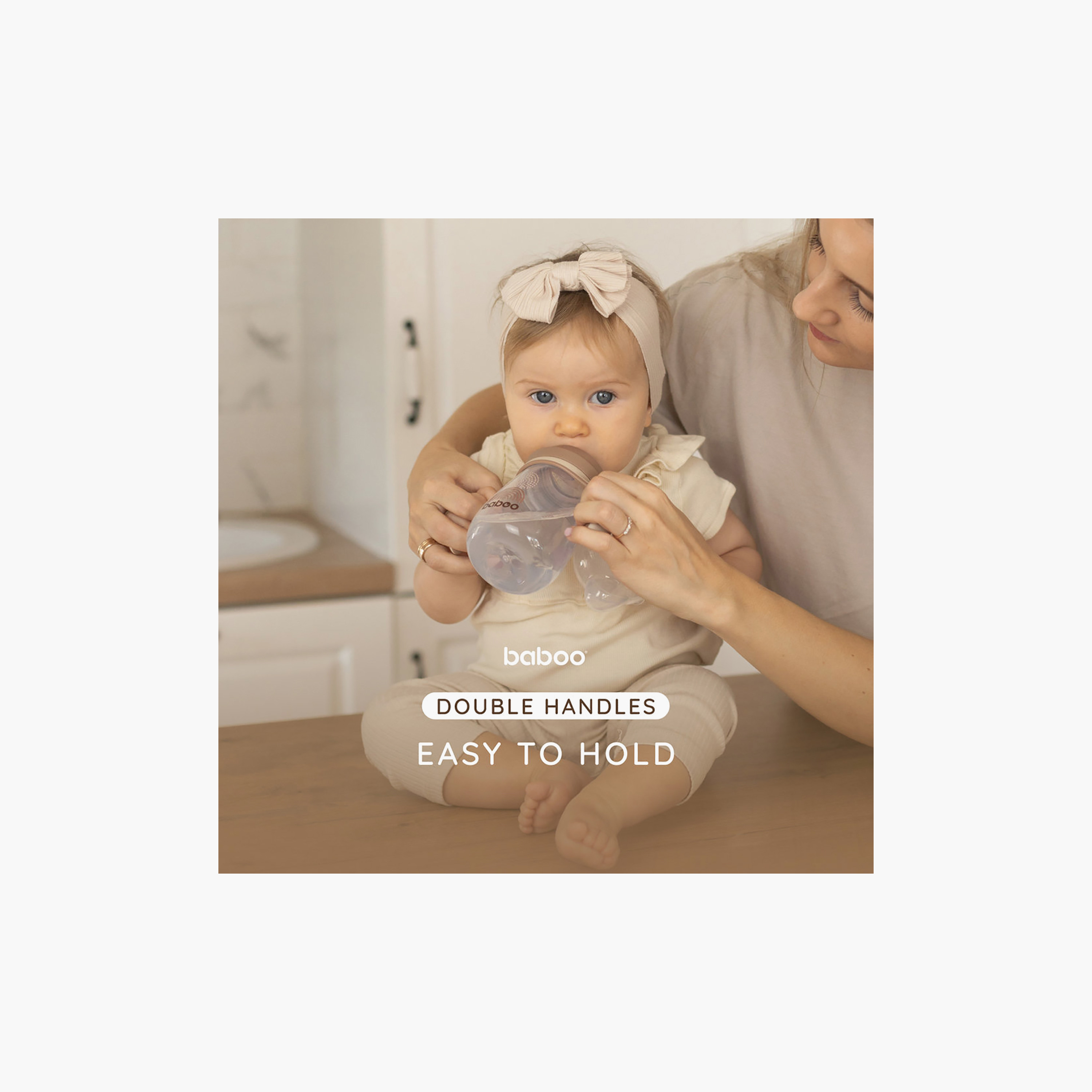 Baboo Sippy Cup with Silicone Spout - Au Naturale - 260 ml - 6 Months+-baby-feeding-mealtimeessentials-image-7