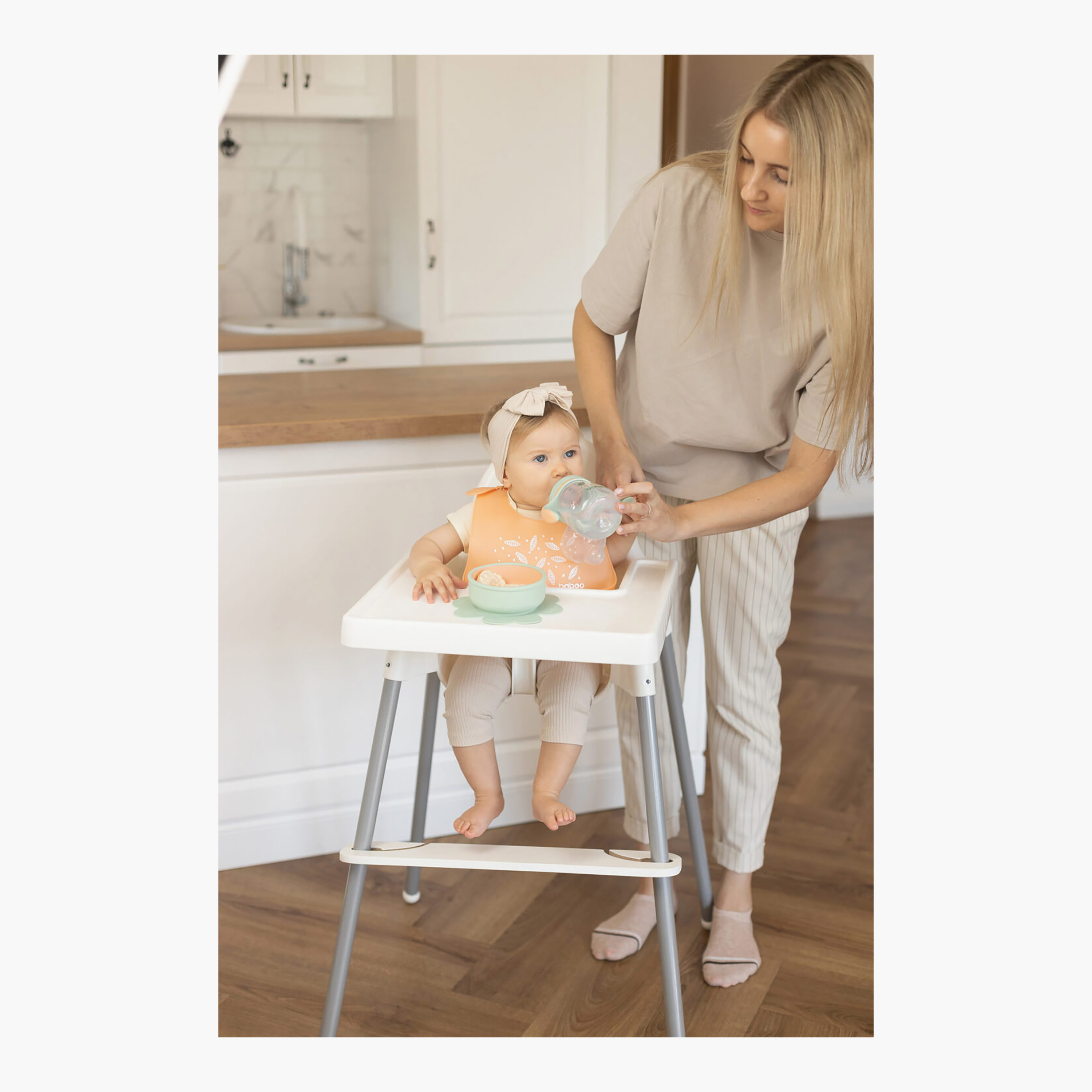 Baboo Sippy Cup with Silicone Spout - Peachy Keen - 260 ml - 6 Months+-baby-feeding-mealtimeessentials-image-8