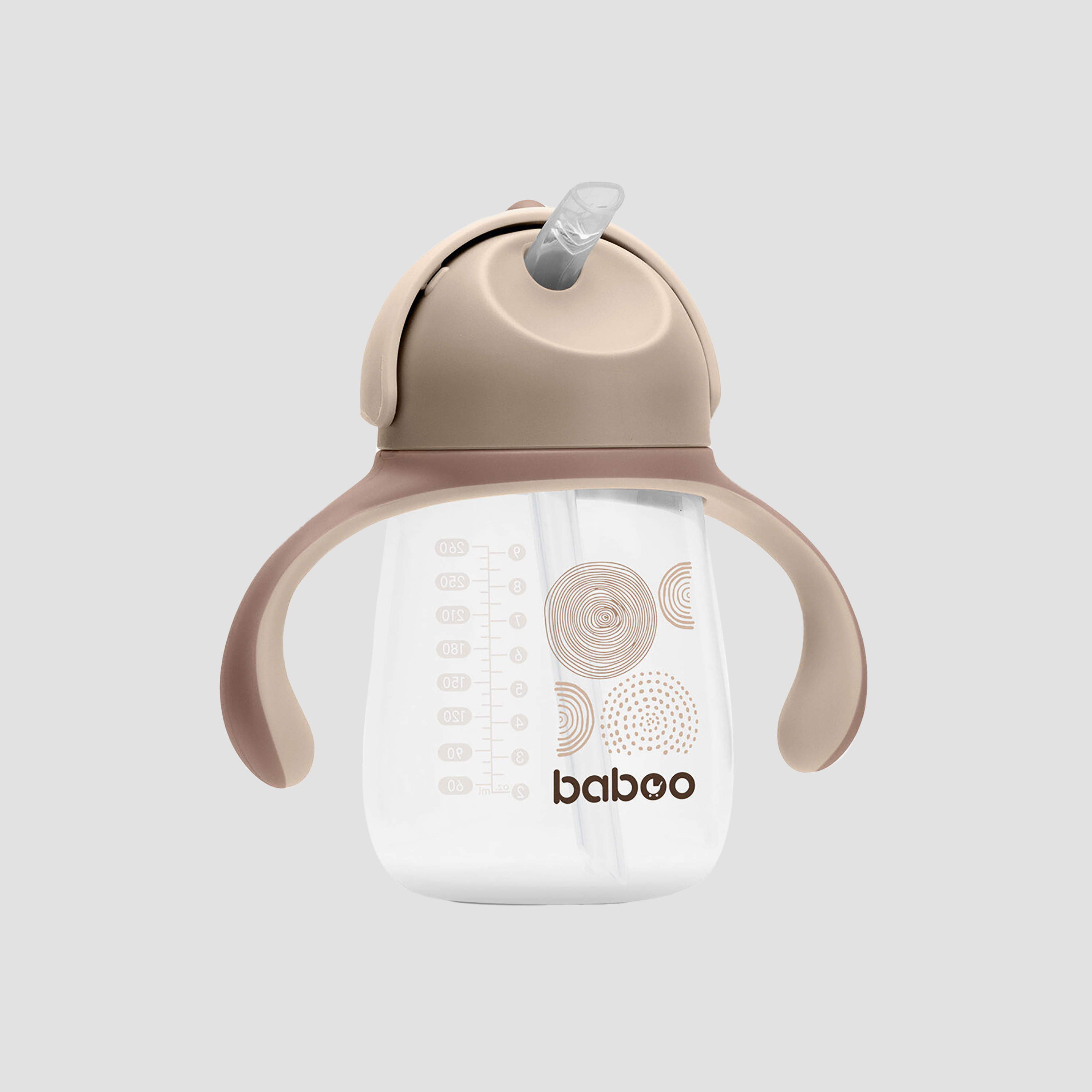 Baboo Sippy Cup with Silicone Straw - Au Naturale - 260 ml - 9 Months+-baby-feeding-mealtimeessentials-image-1