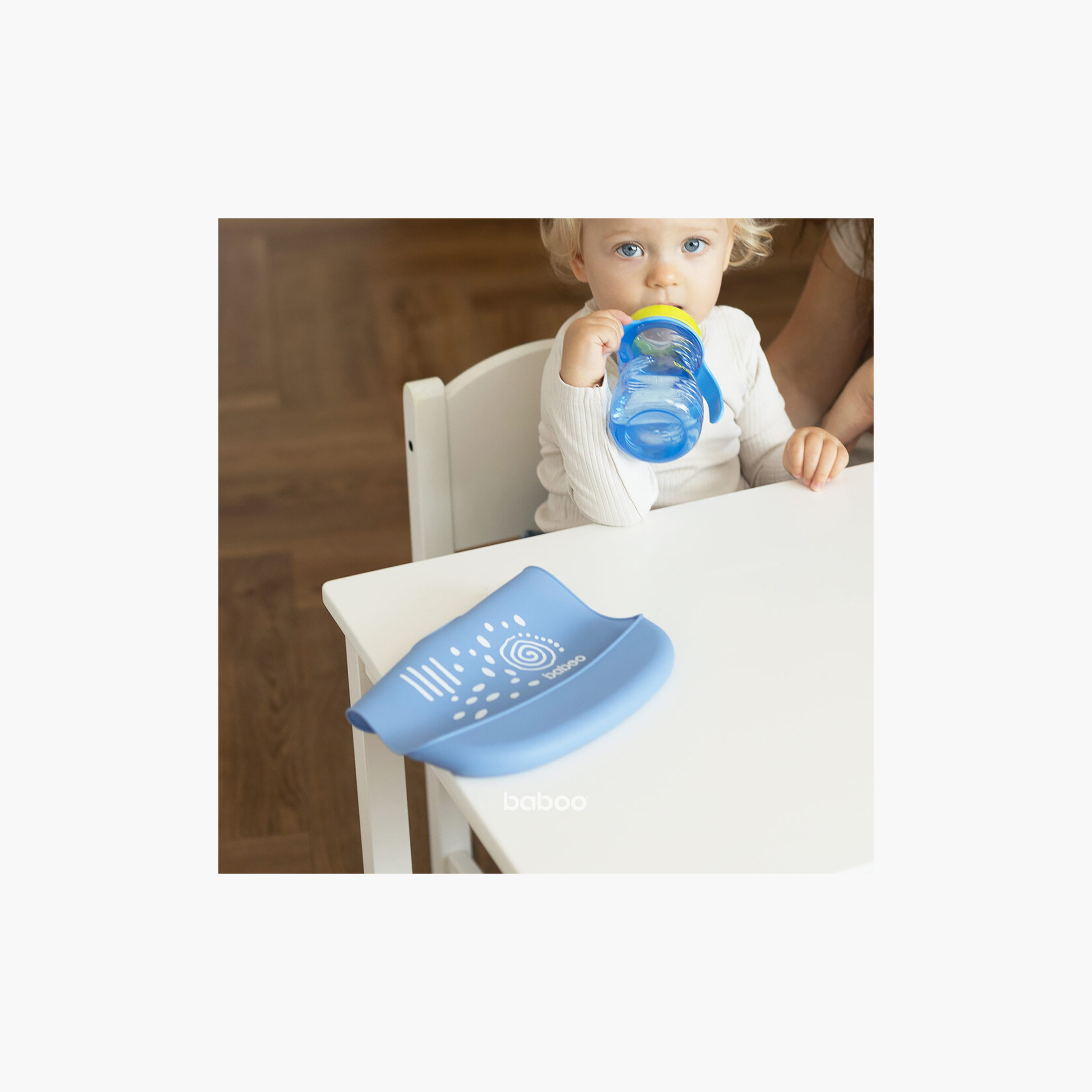 Baboo Silicone Bib - Blue Haze - 4 Months+-baby-feeding-bibs-image-8