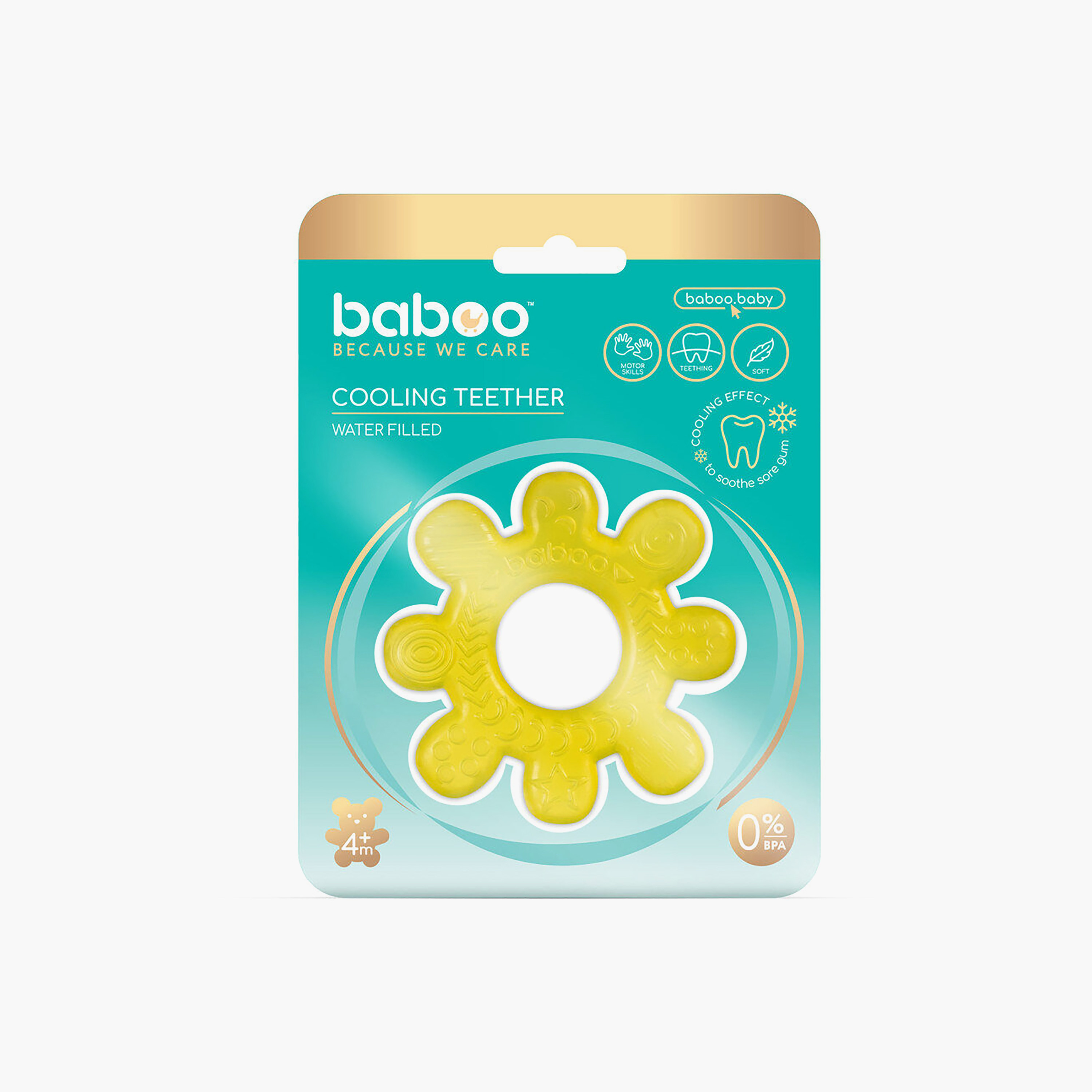 Baboo Water-Filled Cooling Teether Wheel - 4 Months+-baby-feeding-teethers-image-3
