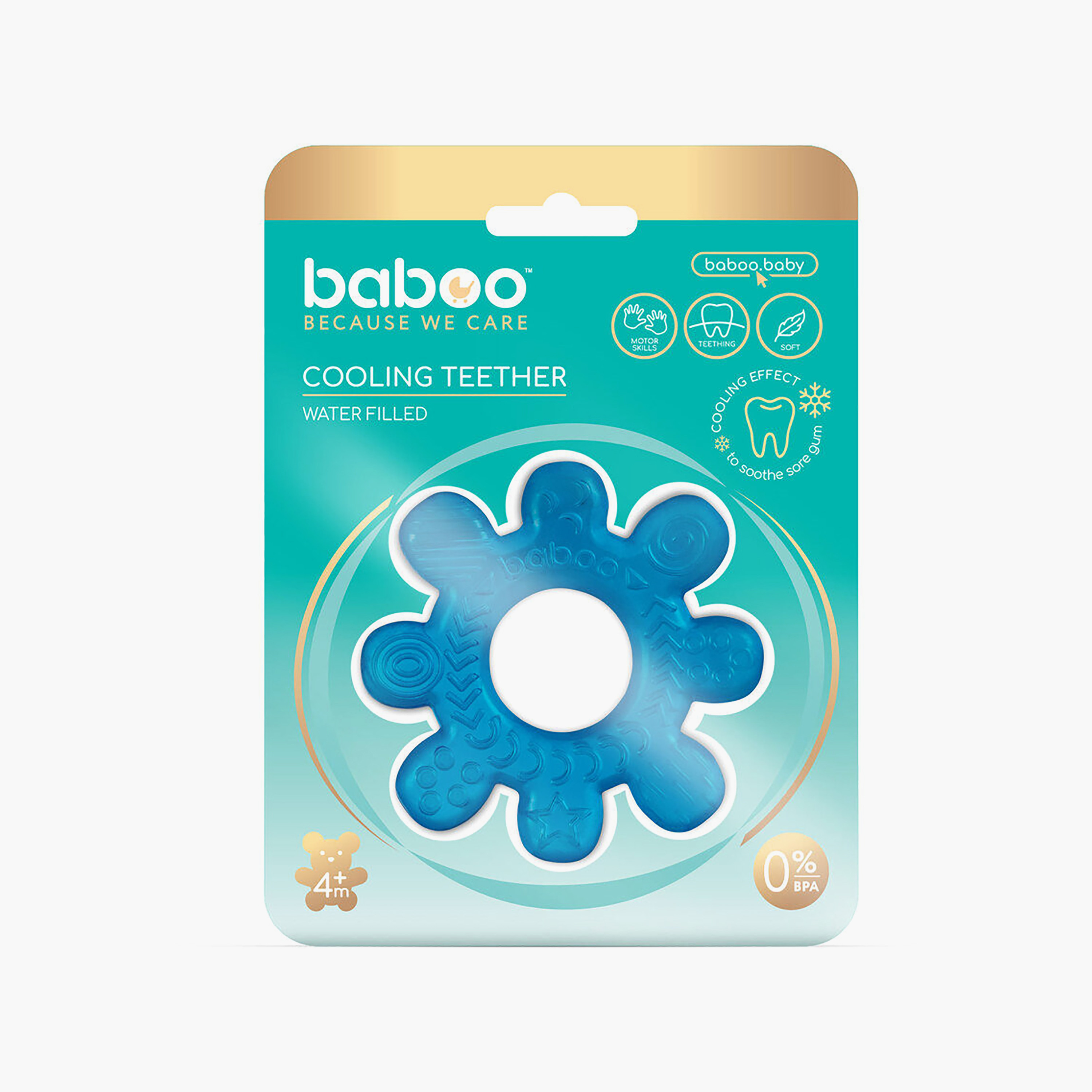 Baboo Water-Filled Cooling Teether Wheel - 4 Months+-baby-feeding-teethers-image-7