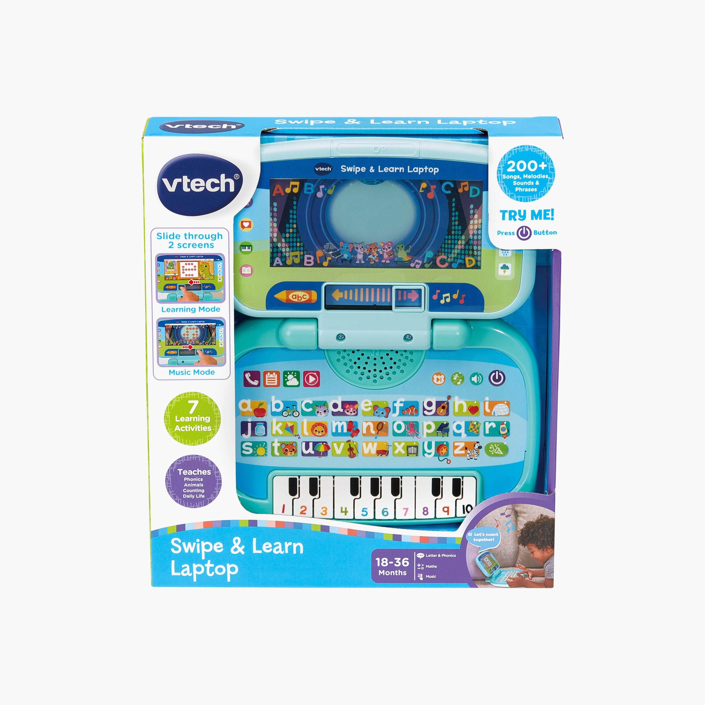 Vtech Swipe & Learn Laptop Toy-toys-babyandtoddlertoys-lightsandmusicaltoys-image-3