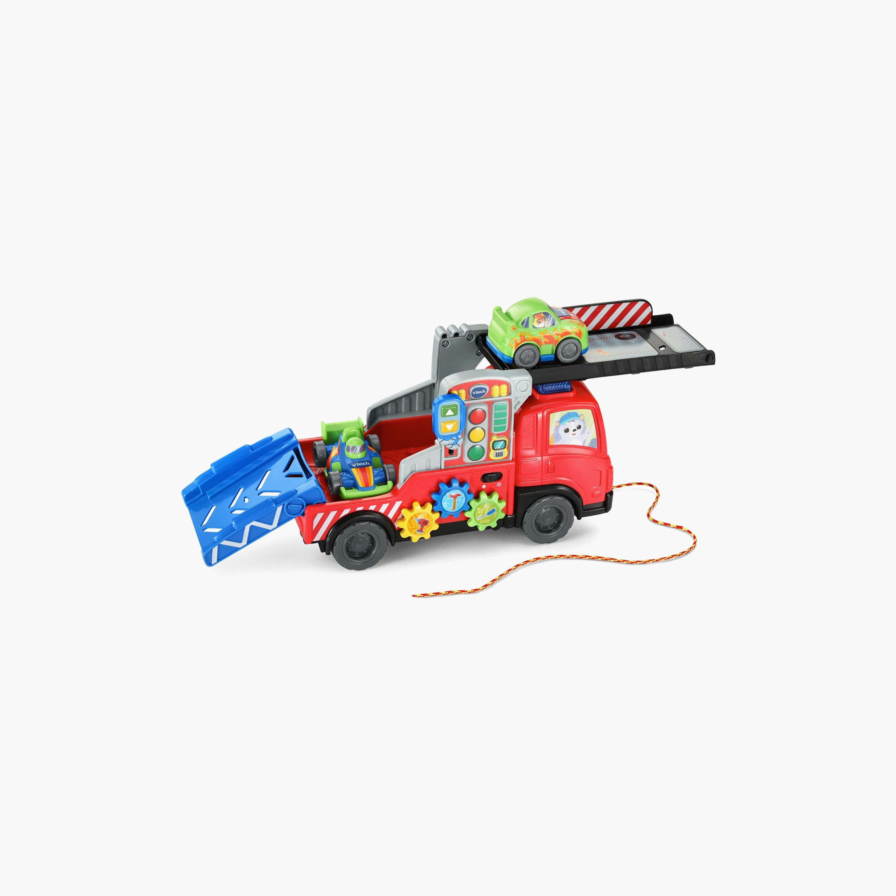 Vtech 3-in-1 Road Rescue Car Carrier Truck Toy with Repair Centre-toys-outdoor-bikesandrideons-manualrideons-image-2