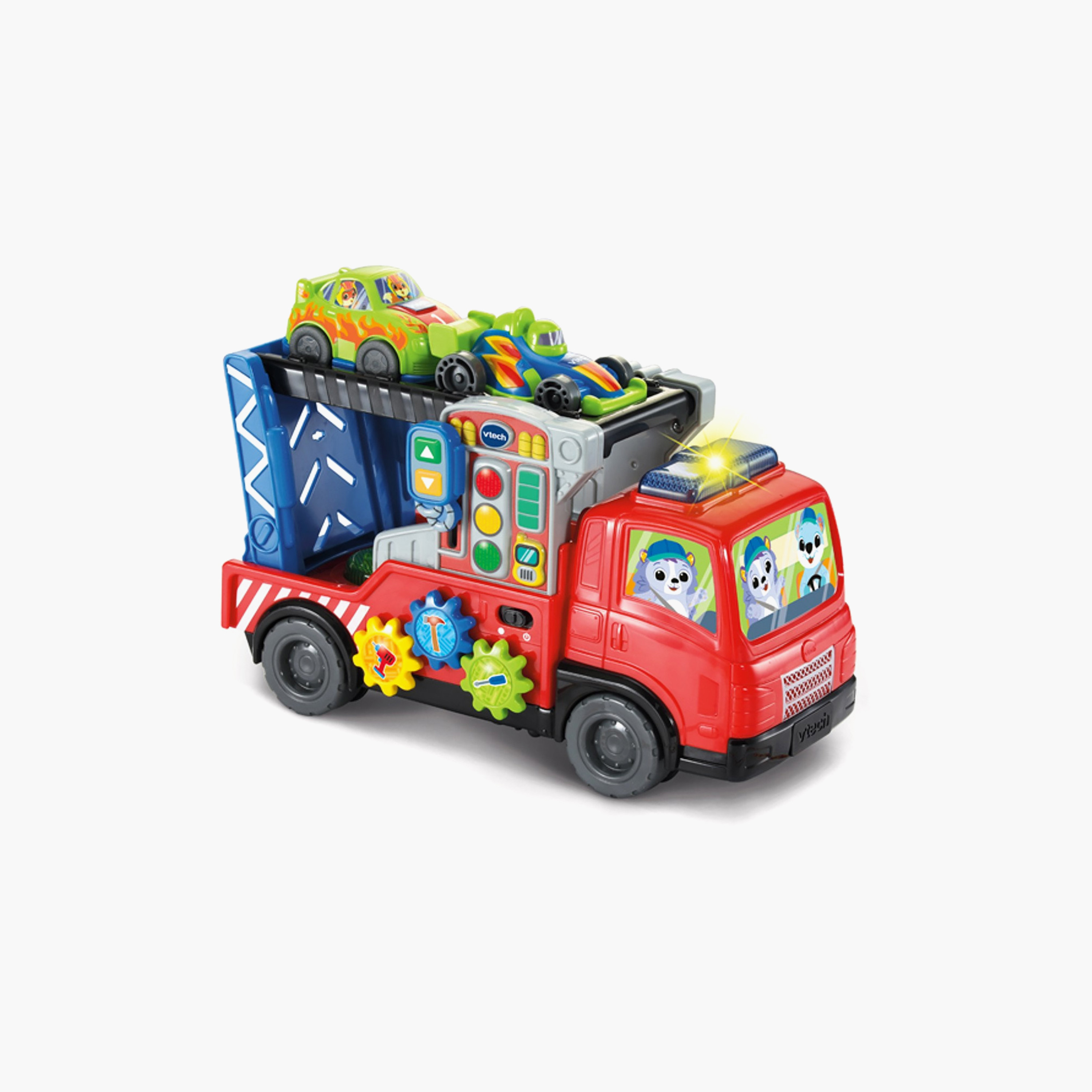 Vtech 3-in-1 Road Rescue Car Carrier Truck Toy with Repair Centre-toys-outdoor-bikesandrideons-manualrideons-image-7