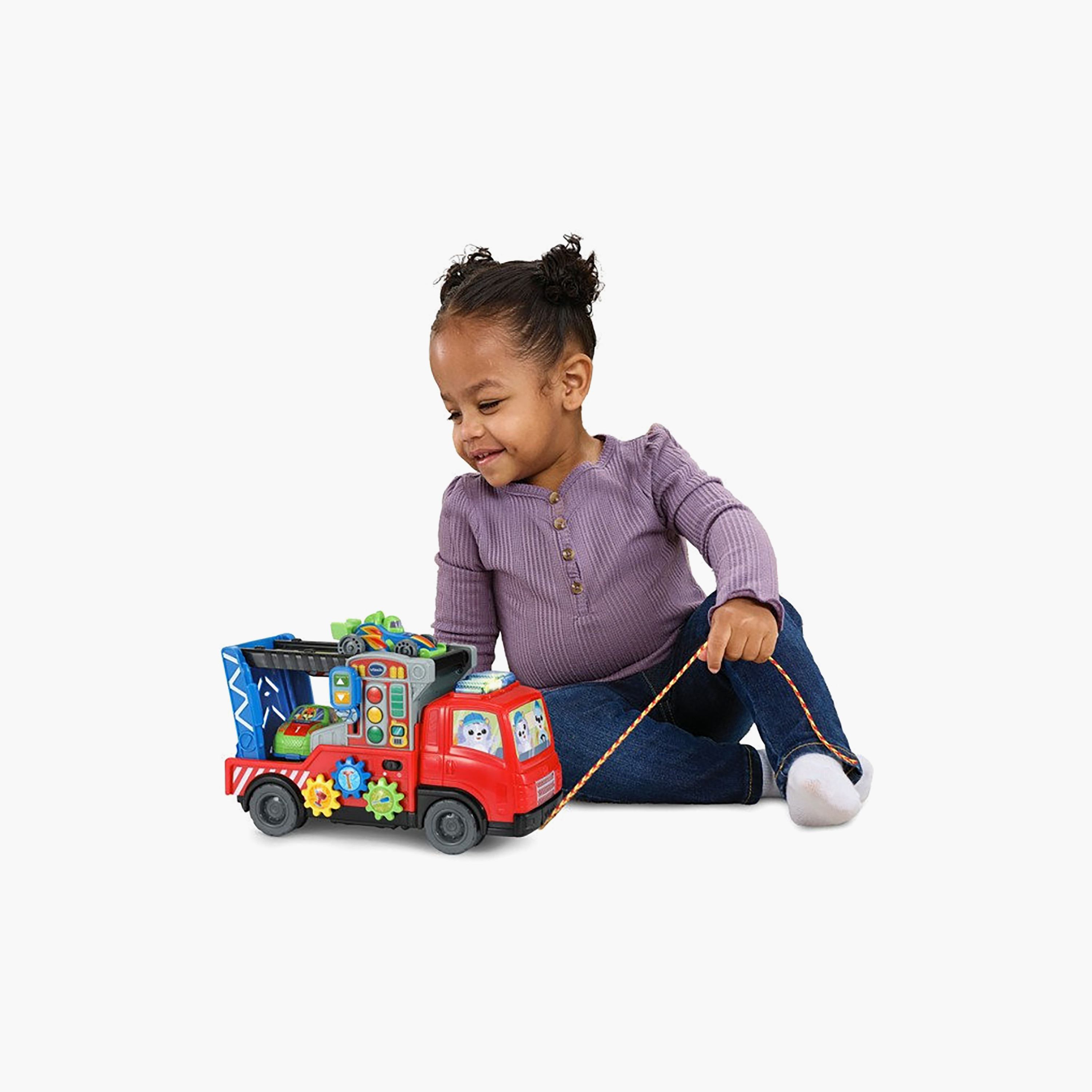 Vtech 3-in-1 Road Rescue Car Carrier Truck Toy with Repair Centre-toys-outdoor-bikesandrideons-manualrideons-image-8