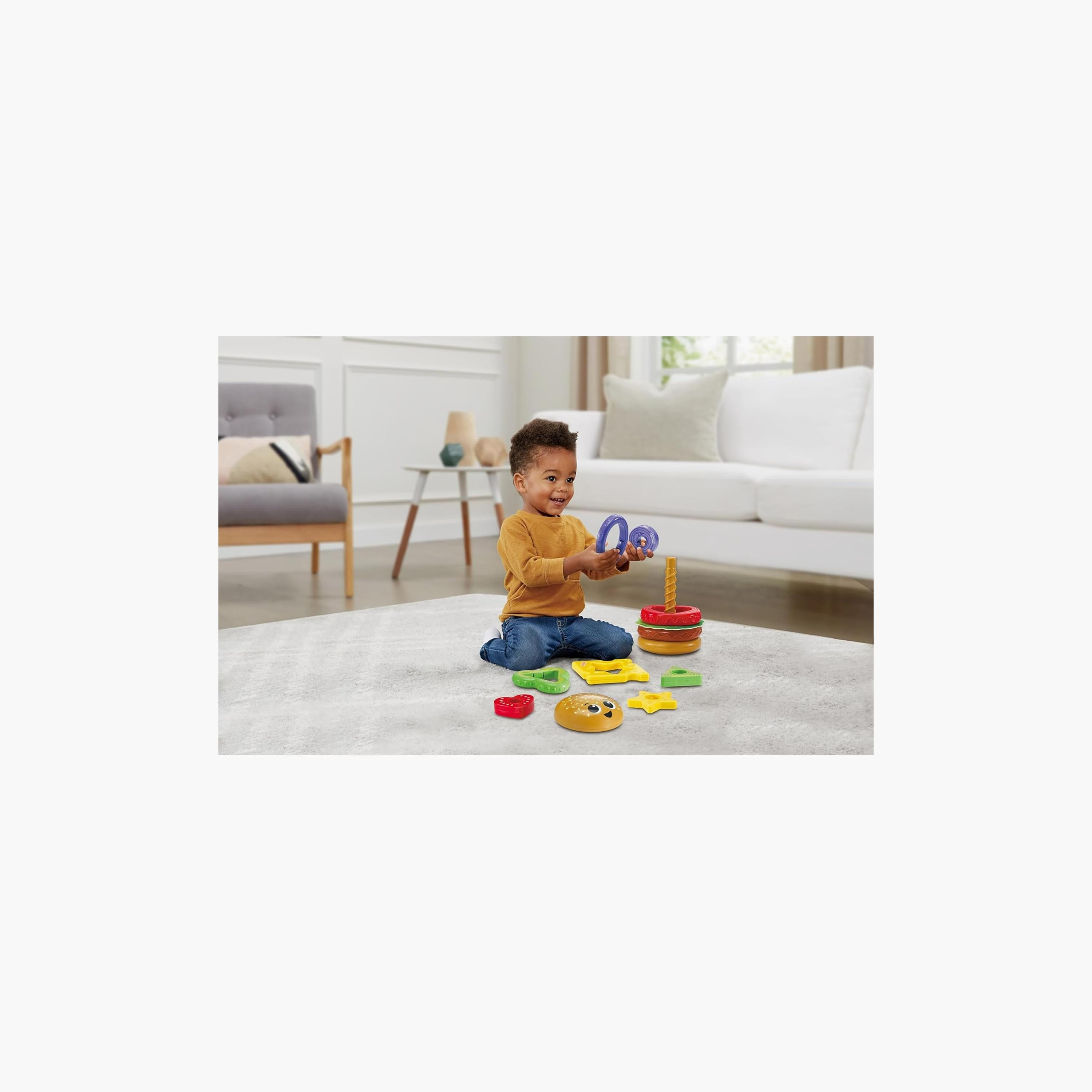 Vtech Built A Burger Stacking Toy Set-toys-babyandtoddlertoys-stackingandnestingtoys-image-3