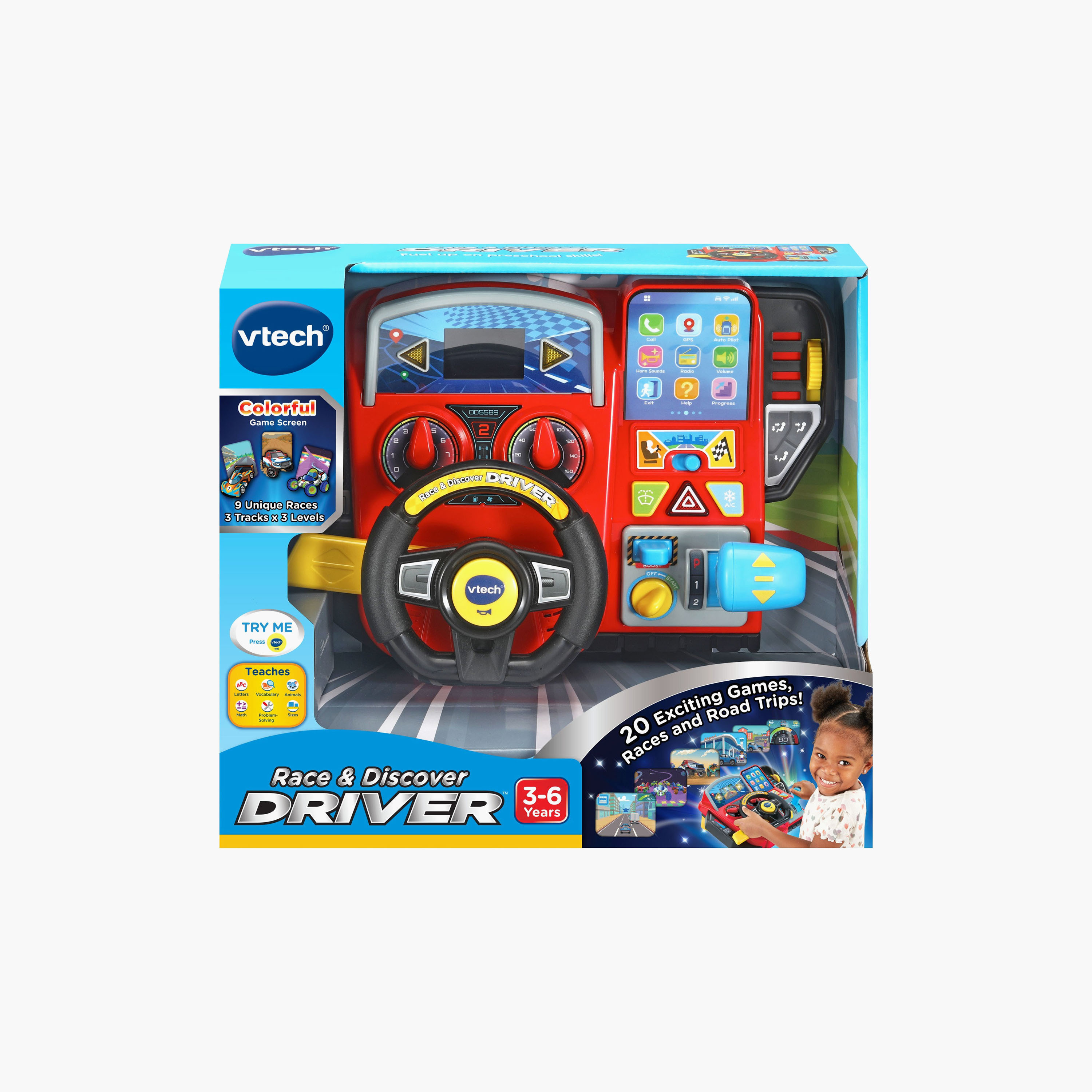 Vtech Race & Discover Driver Toy set-toys-playvehicles-racetracks-image-3