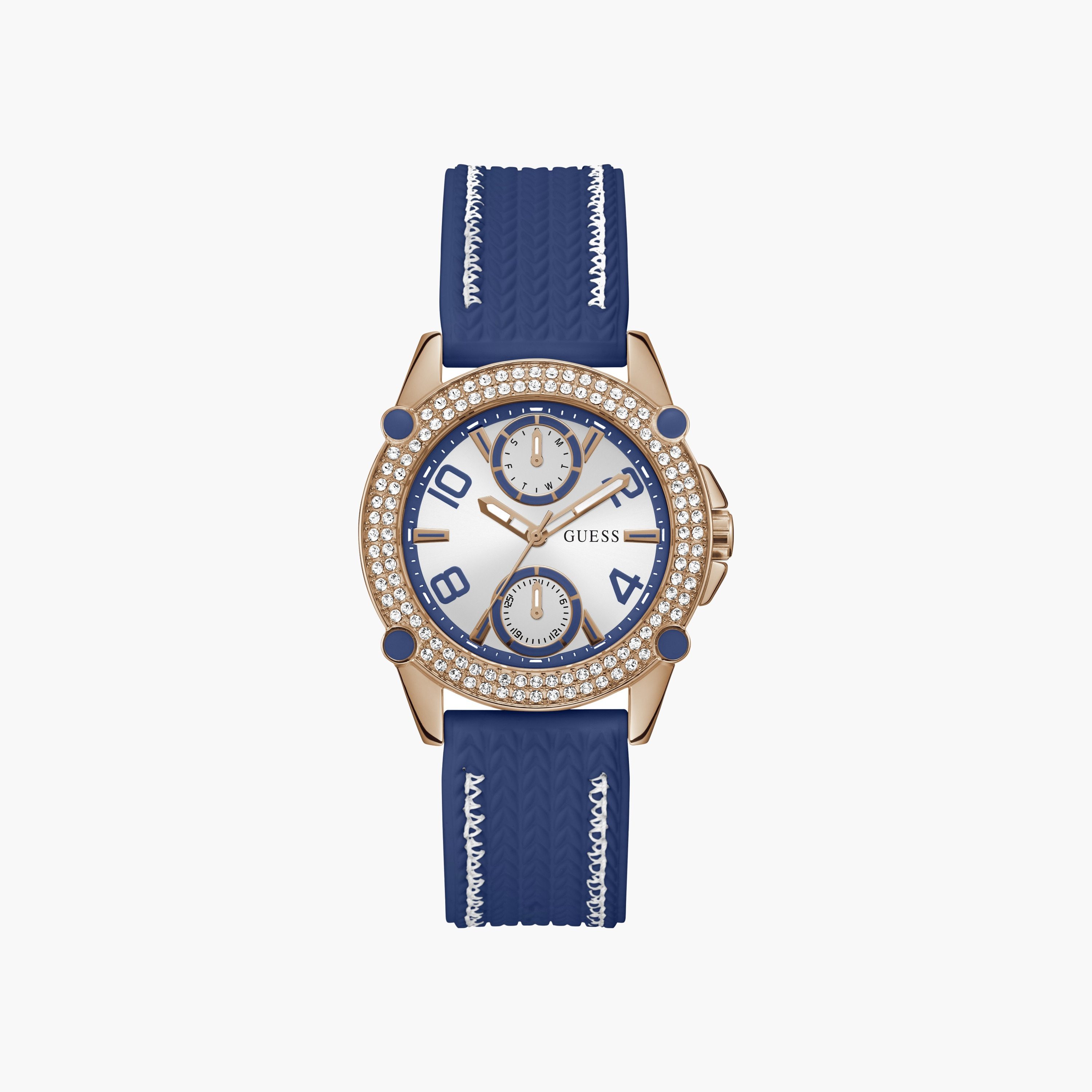 ساعة نسائية متعددة الوظائف بإطار كريستالي جيس-women-watchesandjewellery-watches-image-1