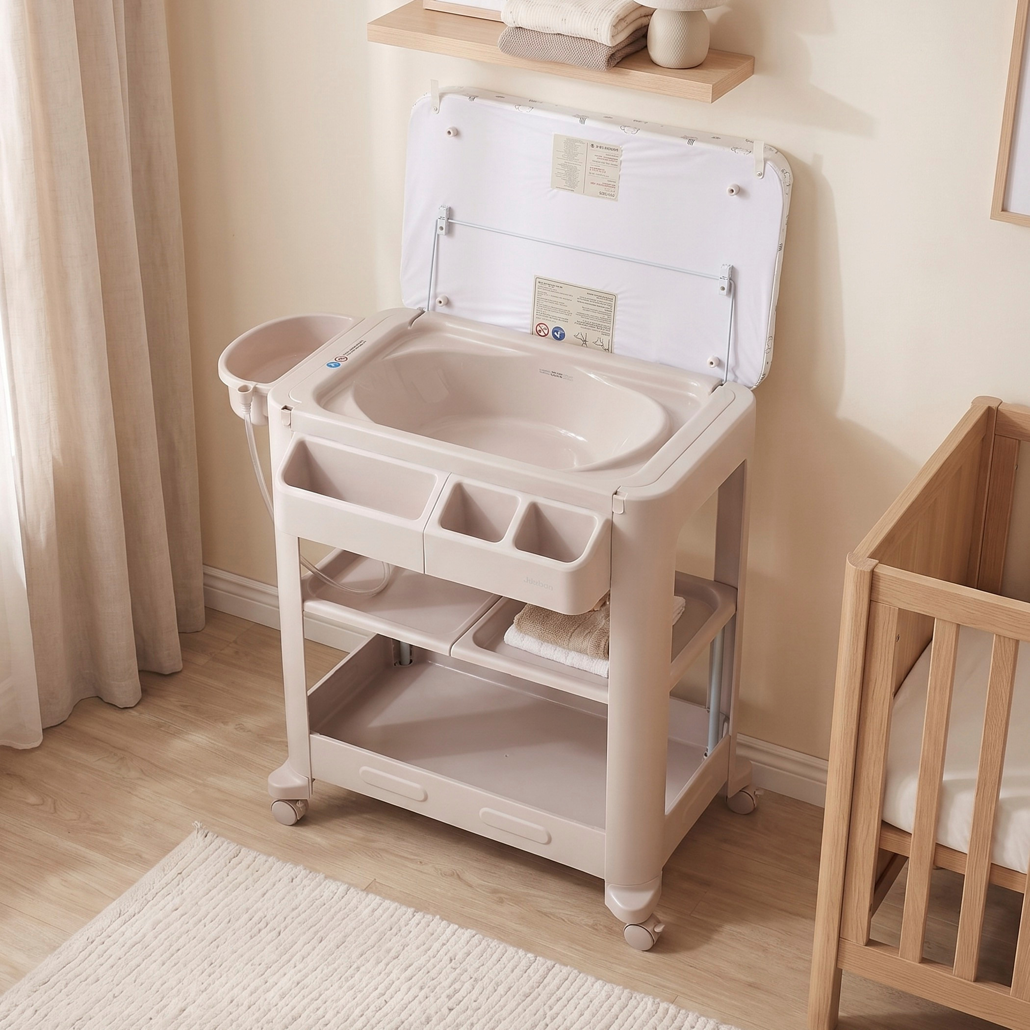 طاولة غيار بطبعات سفاري من جونيورز - 62x79x97 سم-baby-bathandcare-changingtables-image-5