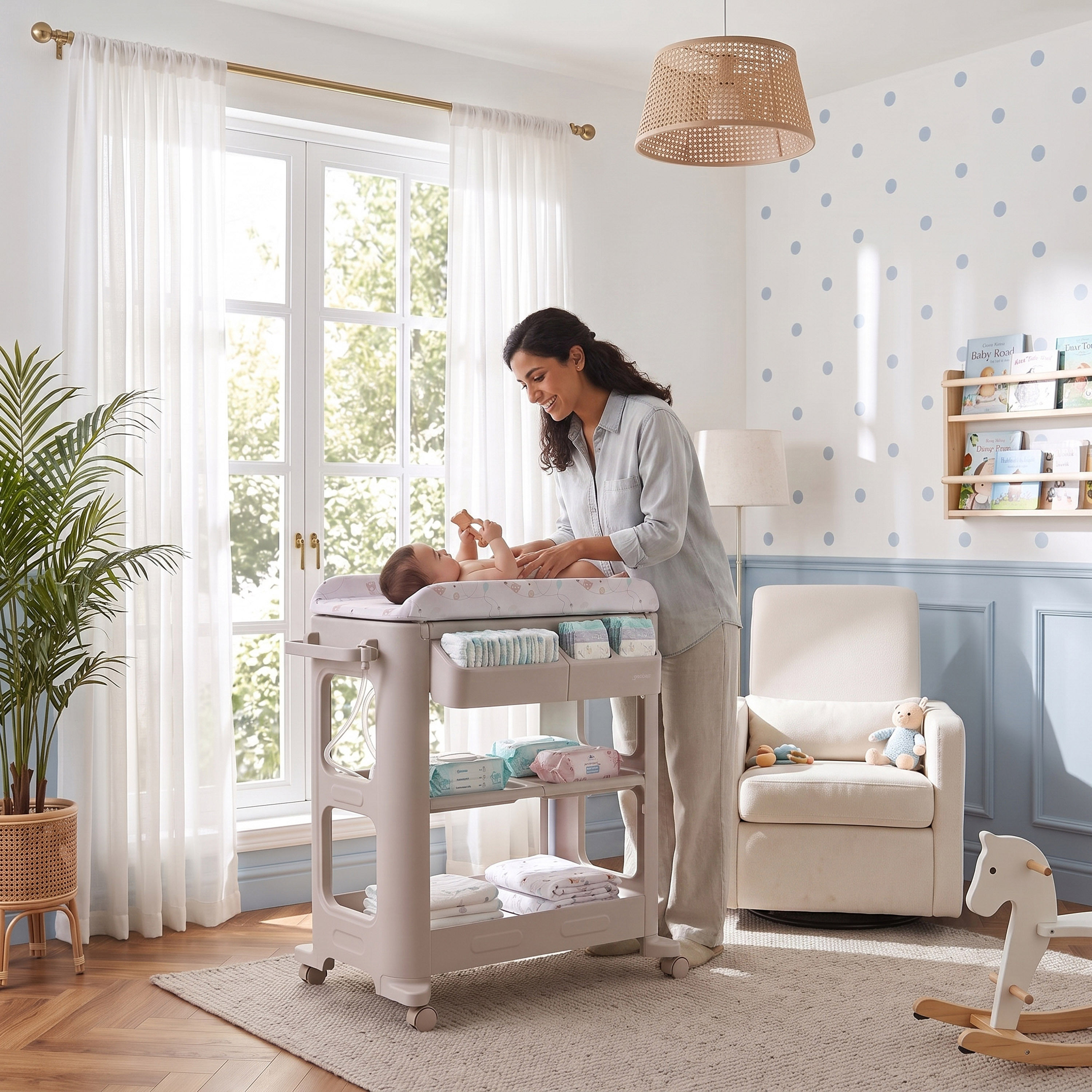 طاولة غيار بطبعات سفاري من جونيورز - 62x79x97 سم-baby-bathandcare-changingtables-image-16