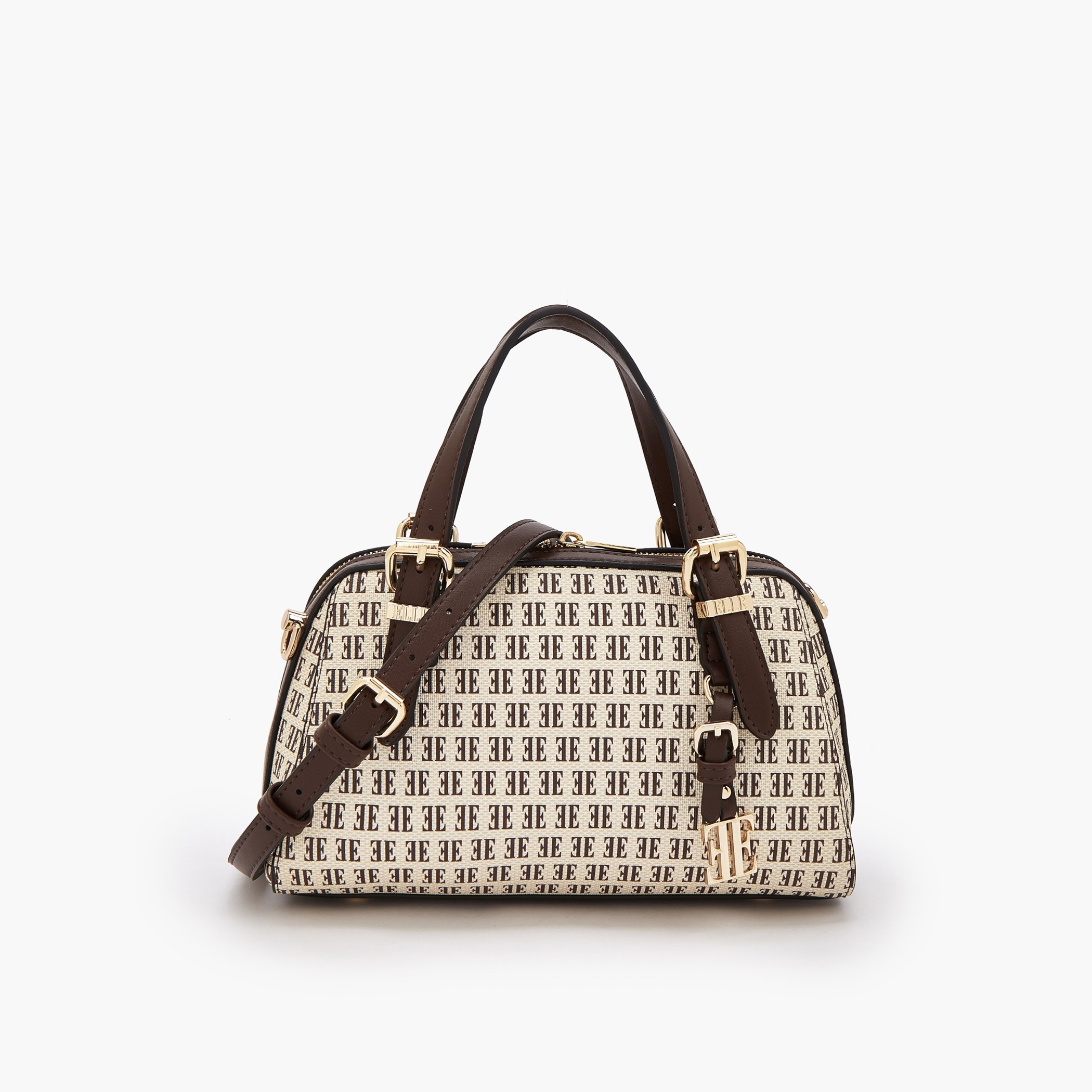 شنطة توتي بطبعات مونوجرام وسحاب إغلاق من إيل-women-bagsandwallets-handbags-image-1