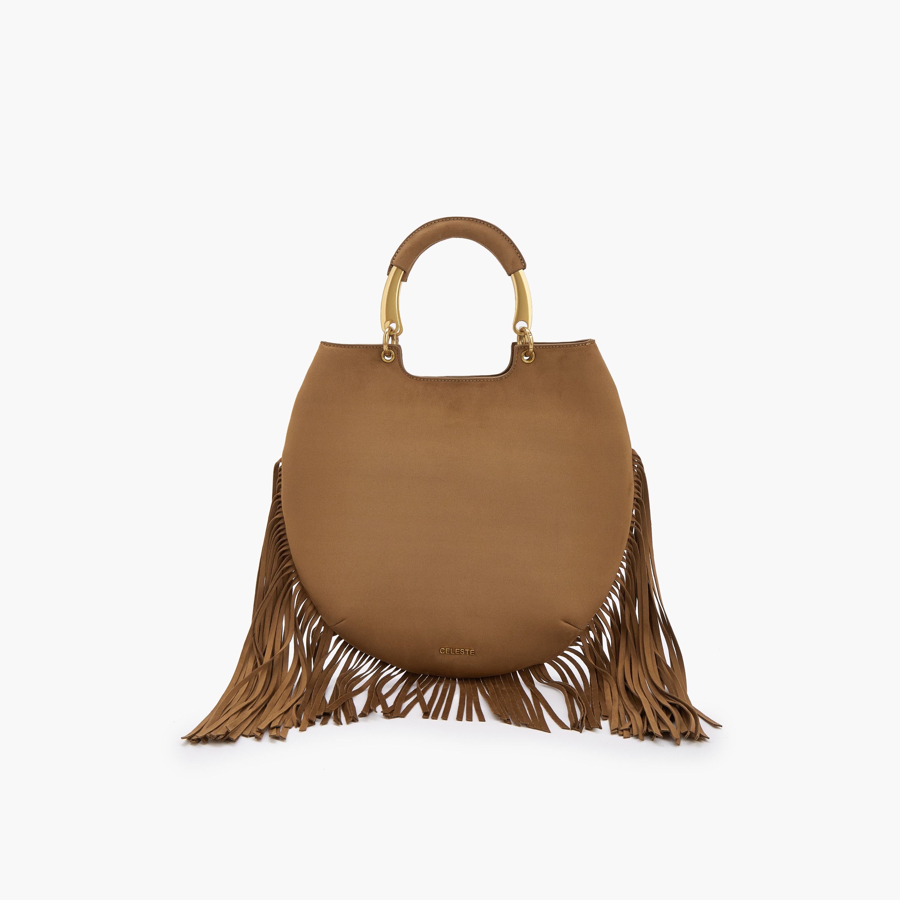 شنطة توت بتفاصيل شراريب ومقبض مزدوج من سيليست-women-bagsandwallets-handbags-image-2