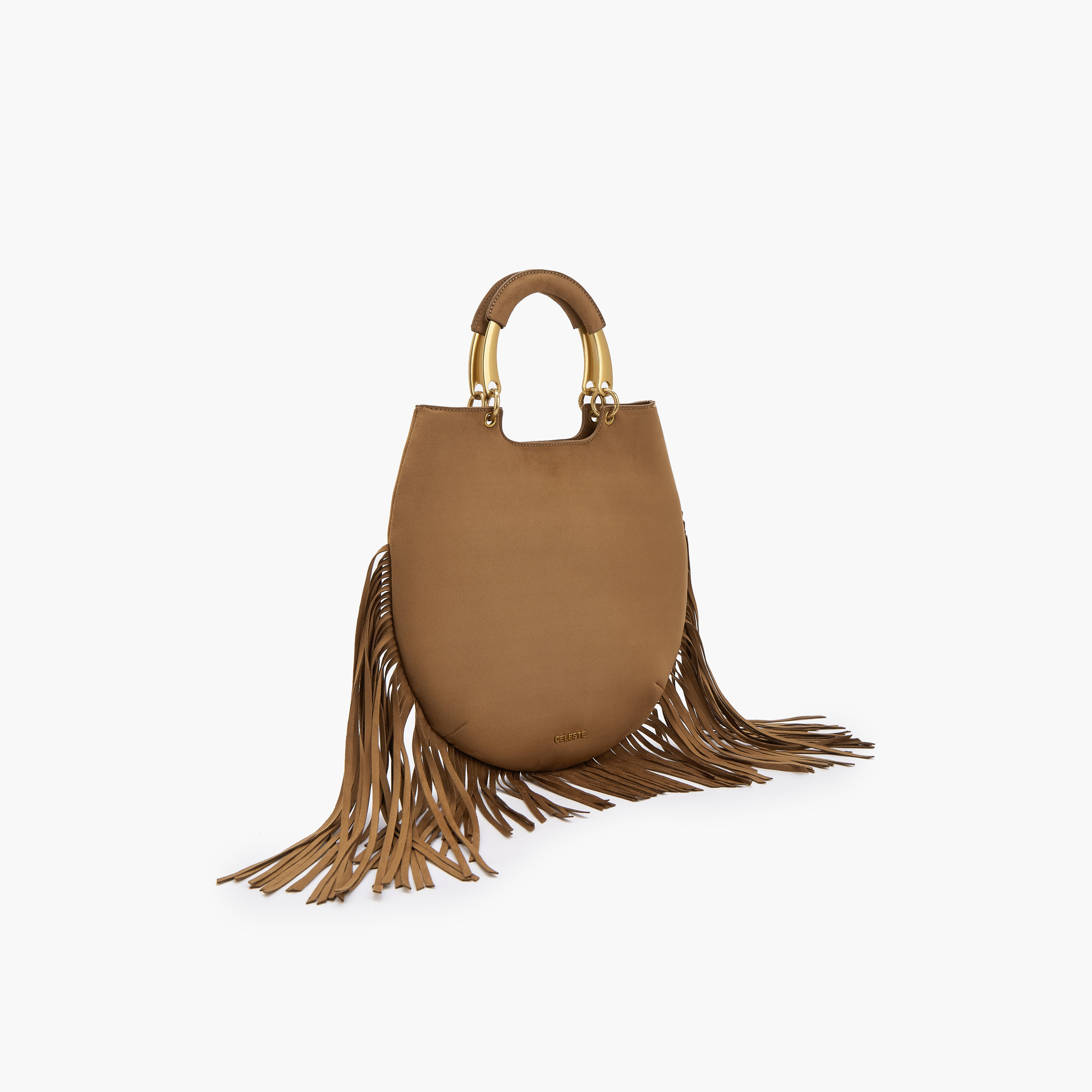 شنطة توت بتفاصيل شراريب ومقبض مزدوج من سيليست-women-bagsandwallets-handbags-image-3
