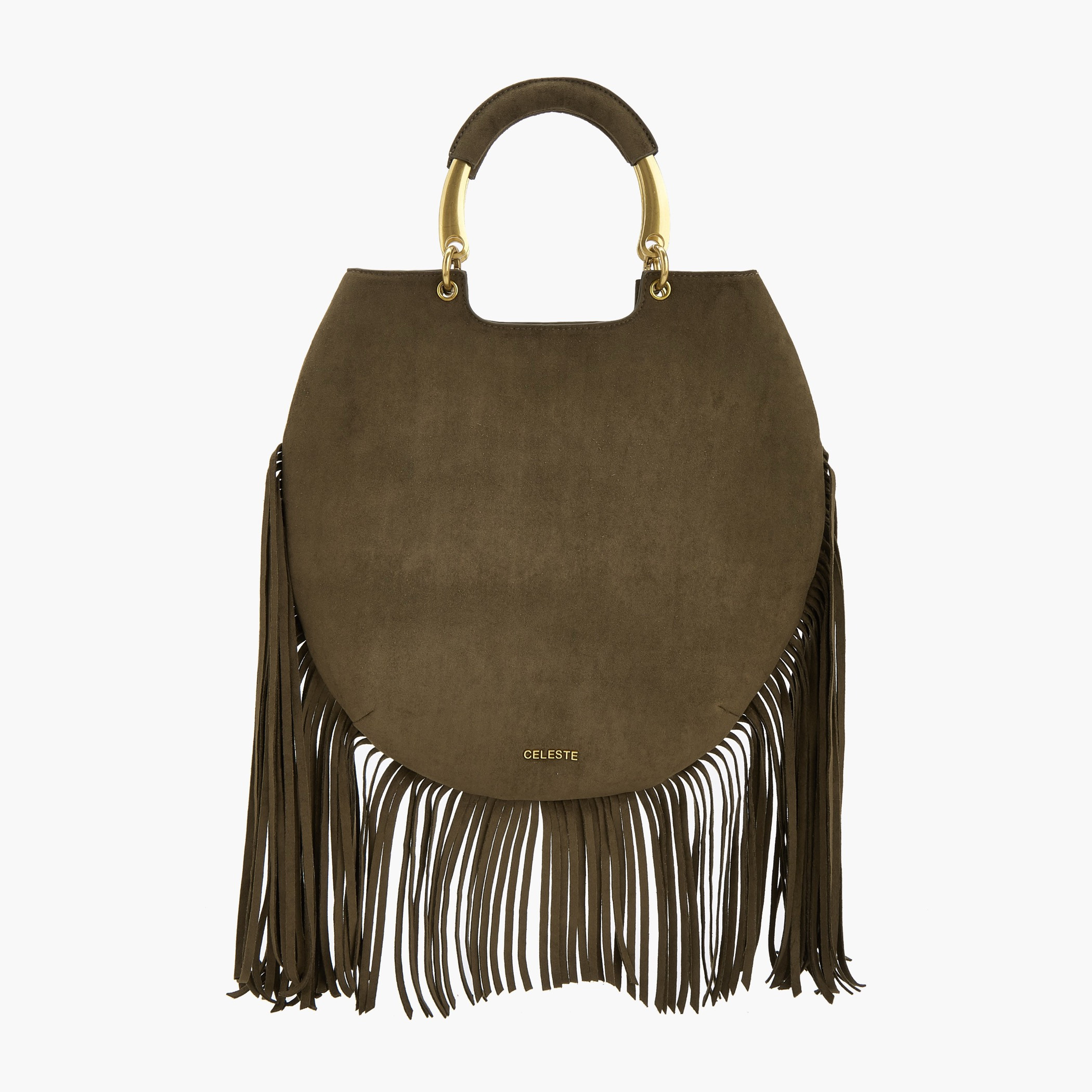شنطة توت بتفاصيل شراريب ومقبض مزدوج من سيليست-women-bagsandwallets-handbags-image-1