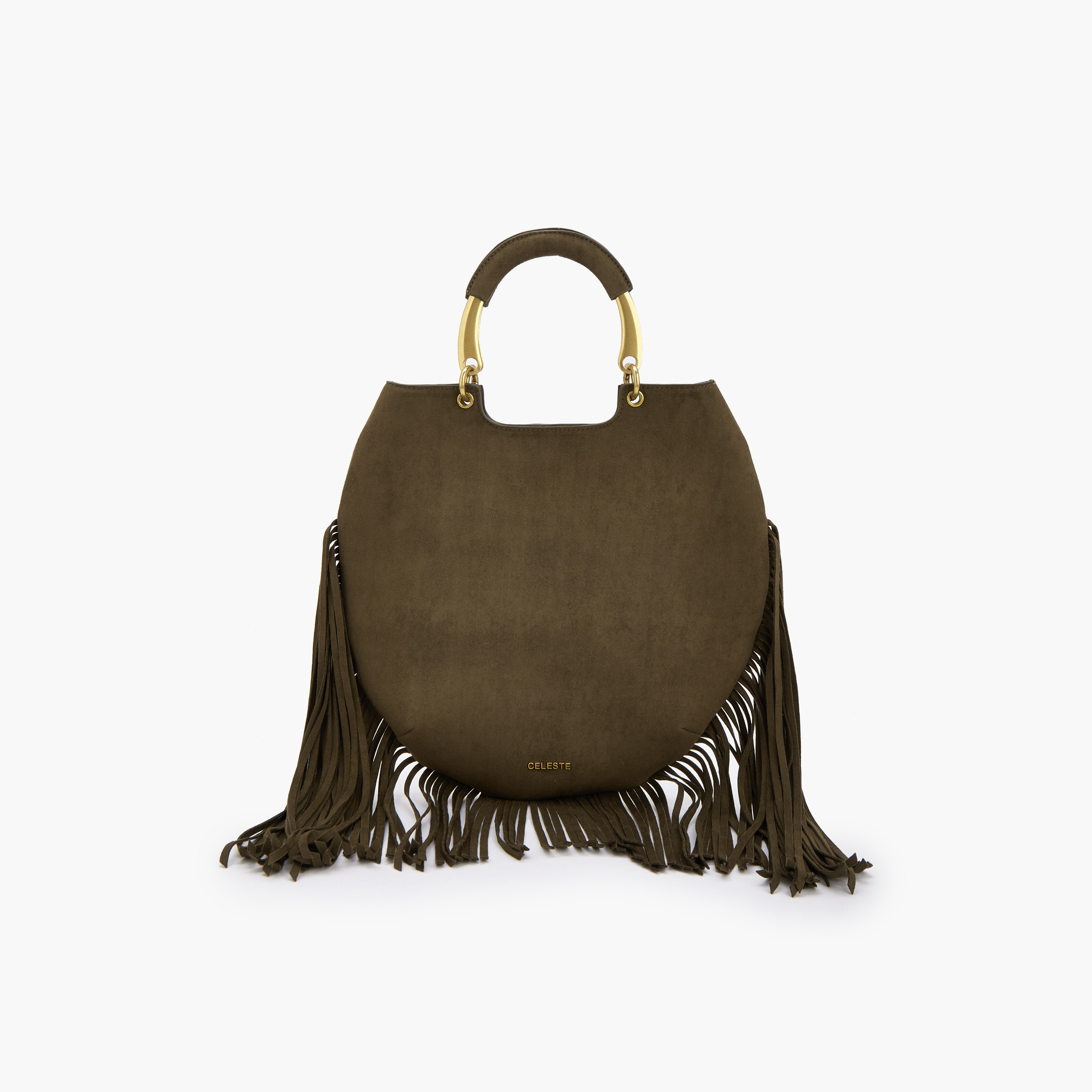 شنطة توت بتفاصيل شراريب ومقبض مزدوج من سيليست-women-bagsandwallets-handbags-image-2