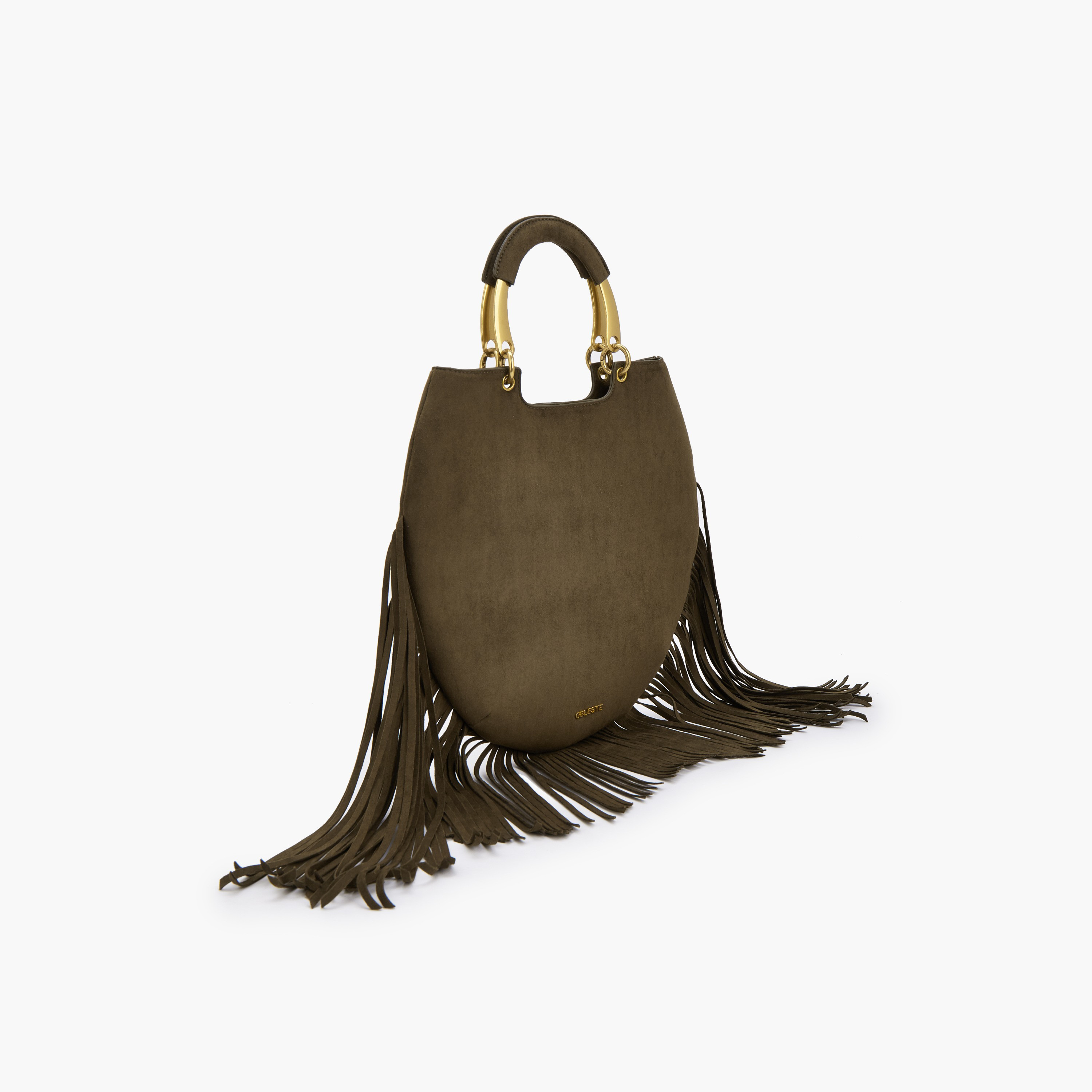 شنطة توت بتفاصيل شراريب ومقبض مزدوج من سيليست-women-bagsandwallets-handbags-image-3