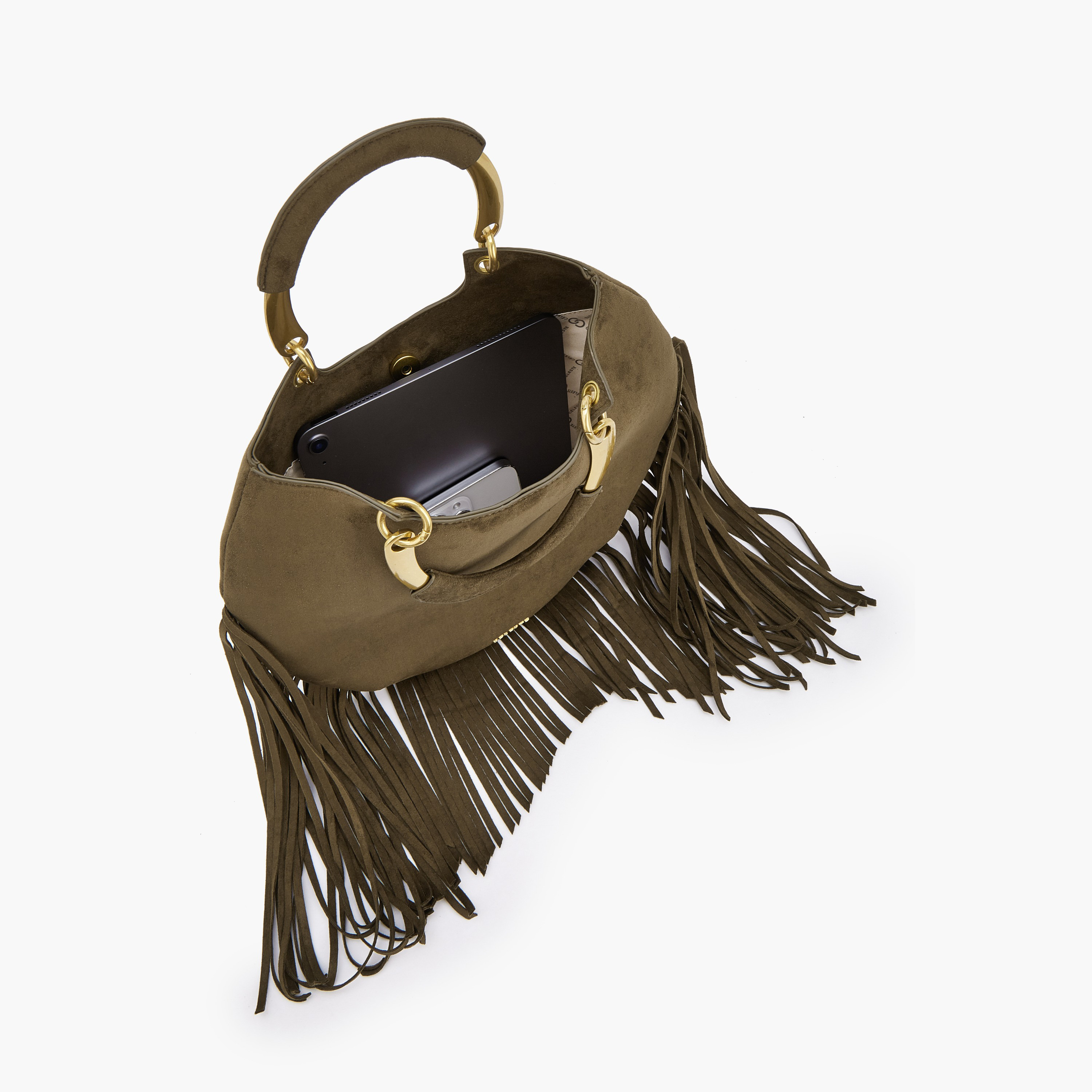 شنطة توت بتفاصيل شراريب ومقبض مزدوج من سيليست-women-bagsandwallets-handbags-image-7