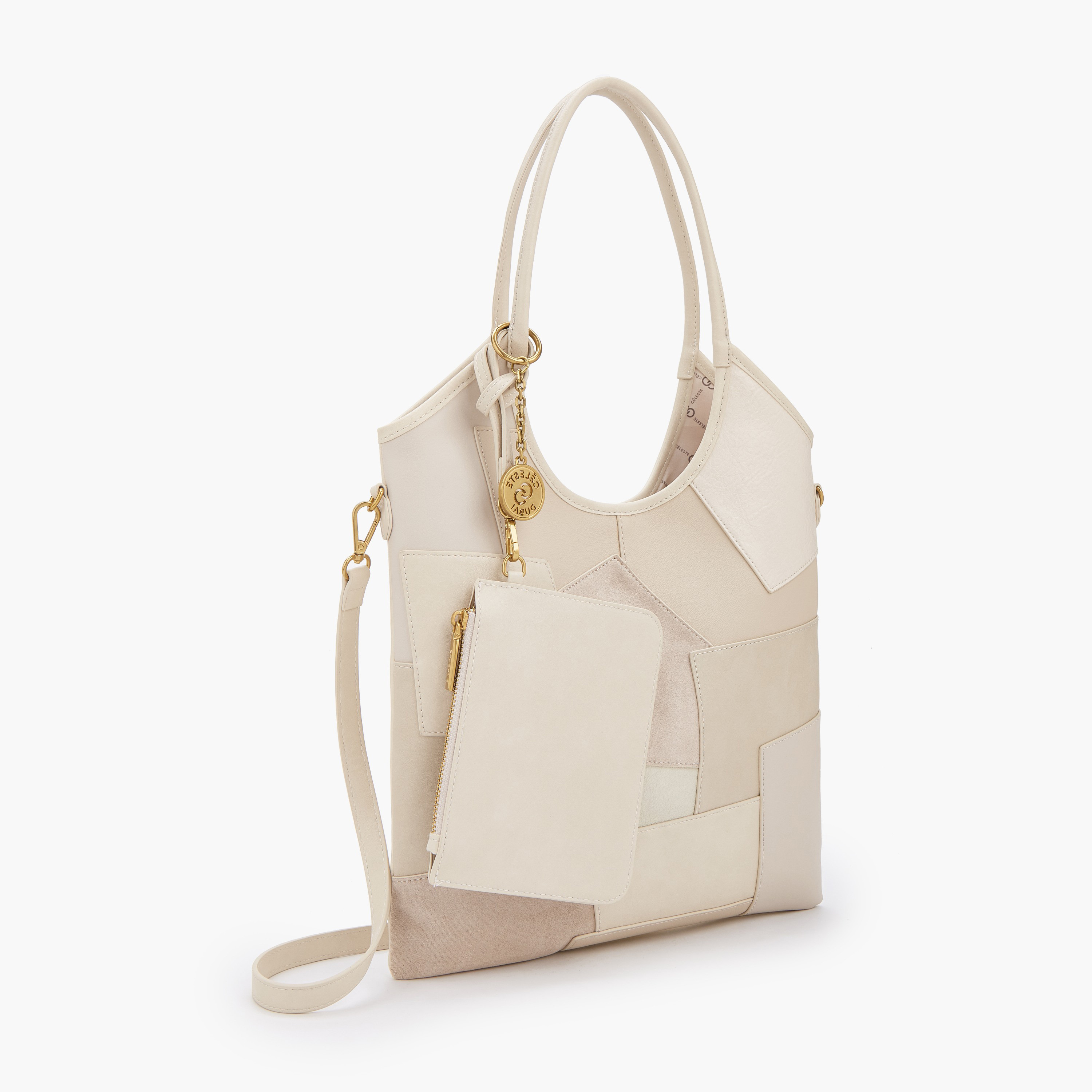 Celeste Panelled Tote Bag with Button Closure-women-bagsandwallets-handbags-image-2