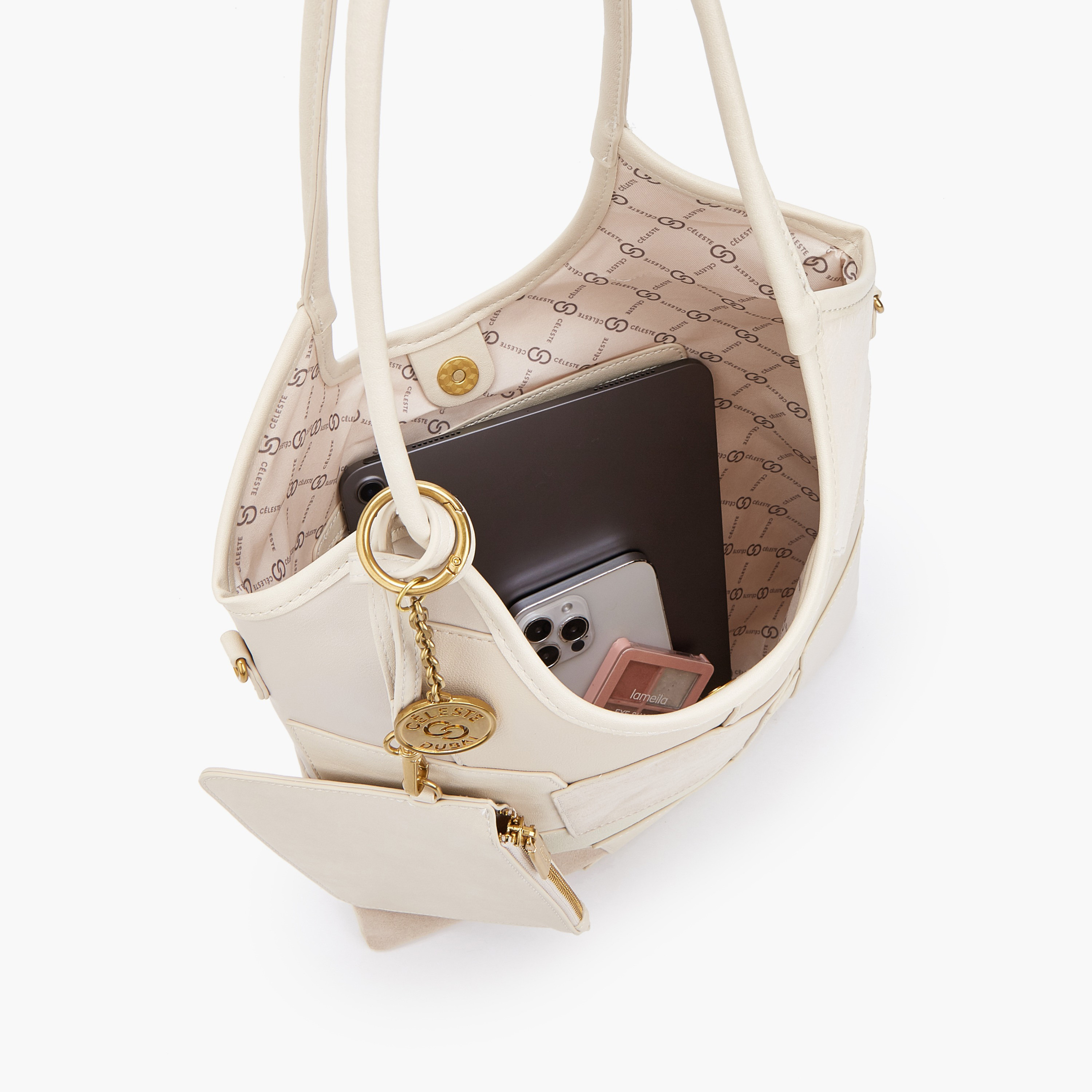Celeste Panelled Tote Bag with Button Closure-women-bagsandwallets-handbags-image-7
