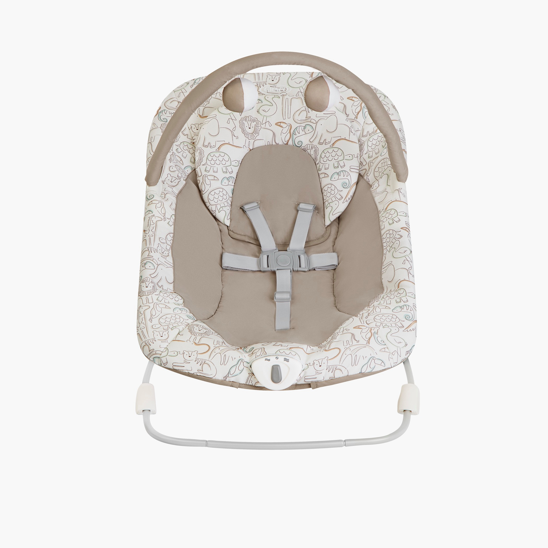 Graco Cheerie Safari Baby Bouncer with Harness-baby-infantactivity-bouncers-image-1