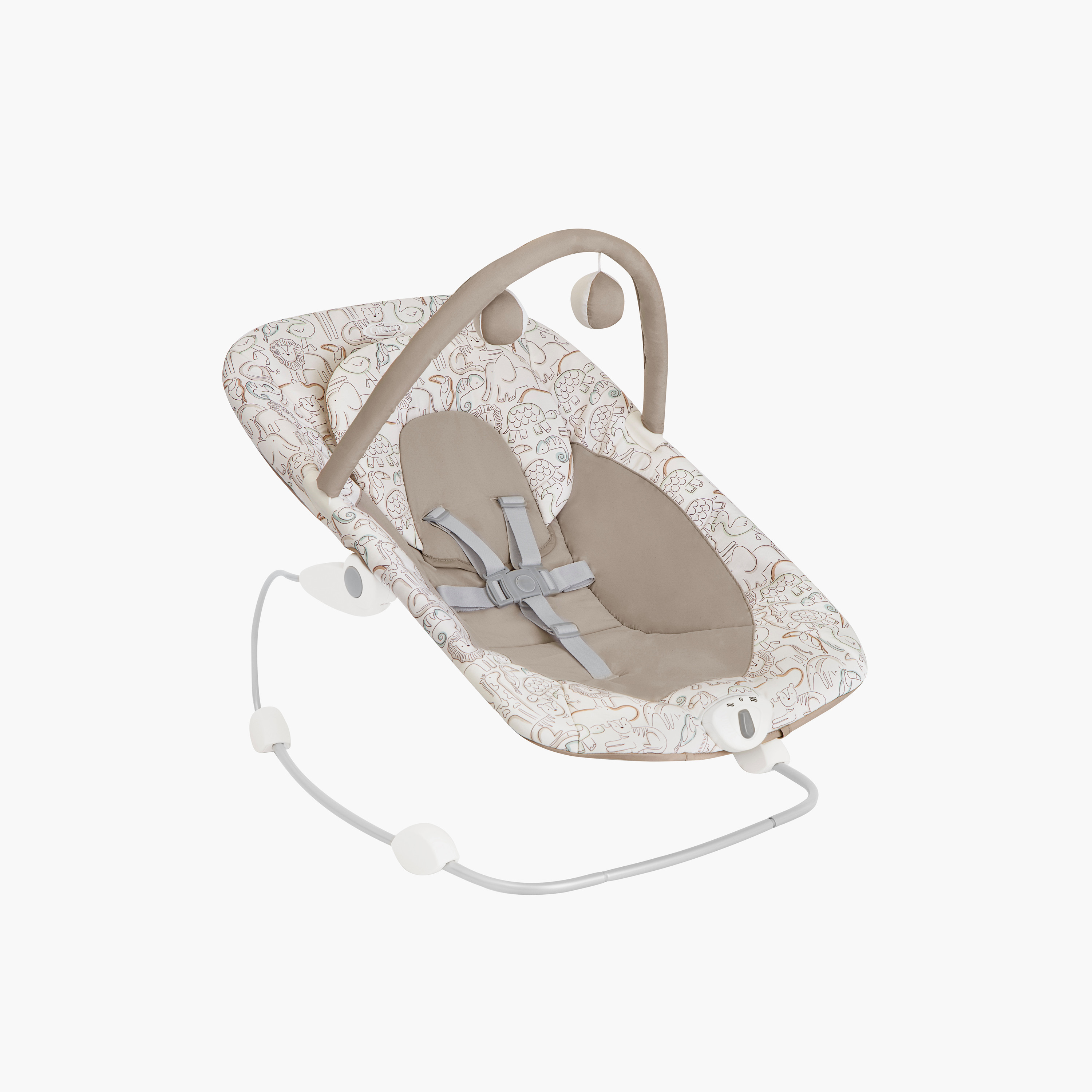 Graco Cheerie Safari Baby Bouncer with Harness-baby-infantactivity-bouncers-image-3
