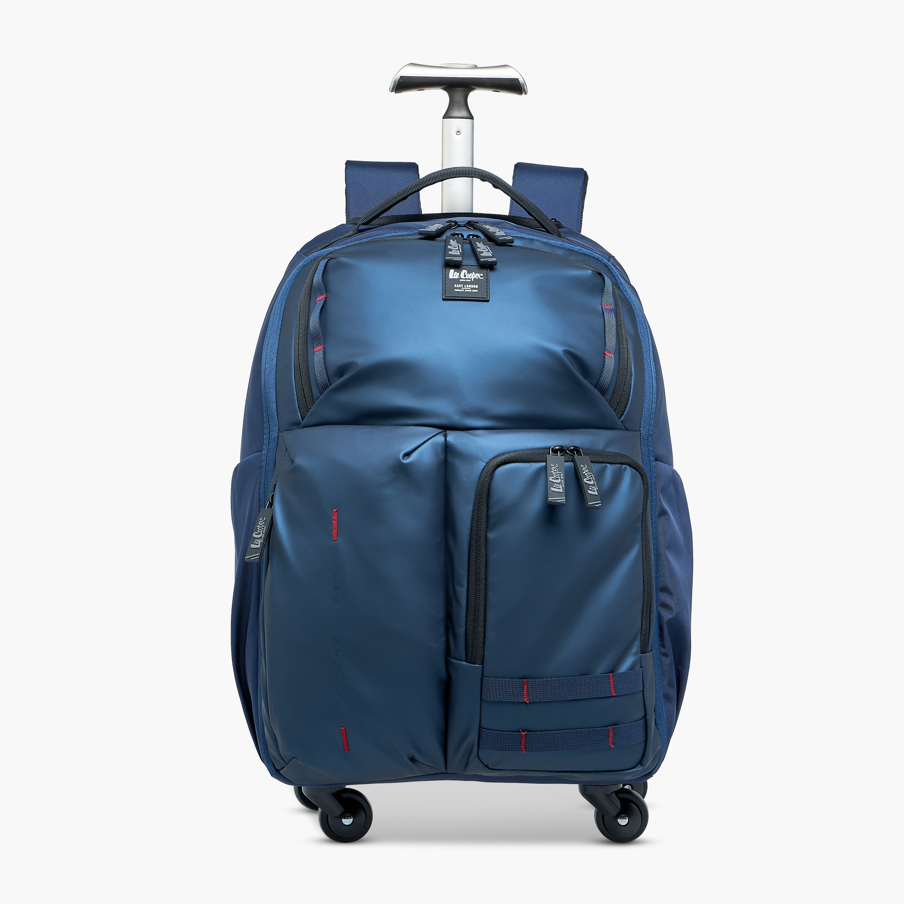 شنطة سادة بعجلات ومقبض قابل للسحب للأطفال من 13 سنة من لي كوبر-school-bagsandbackpacks-trolleybags-image-1