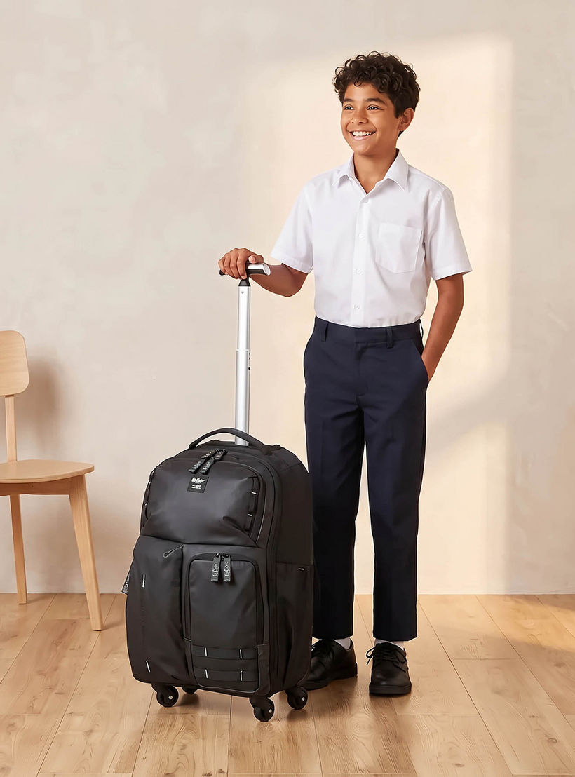 شنطة سادة بعجلات ومقبض قابل للسحب للأطفال من 13 سنة من لي كوبر-school-bagsandbackpacks-trolleybags-image-2