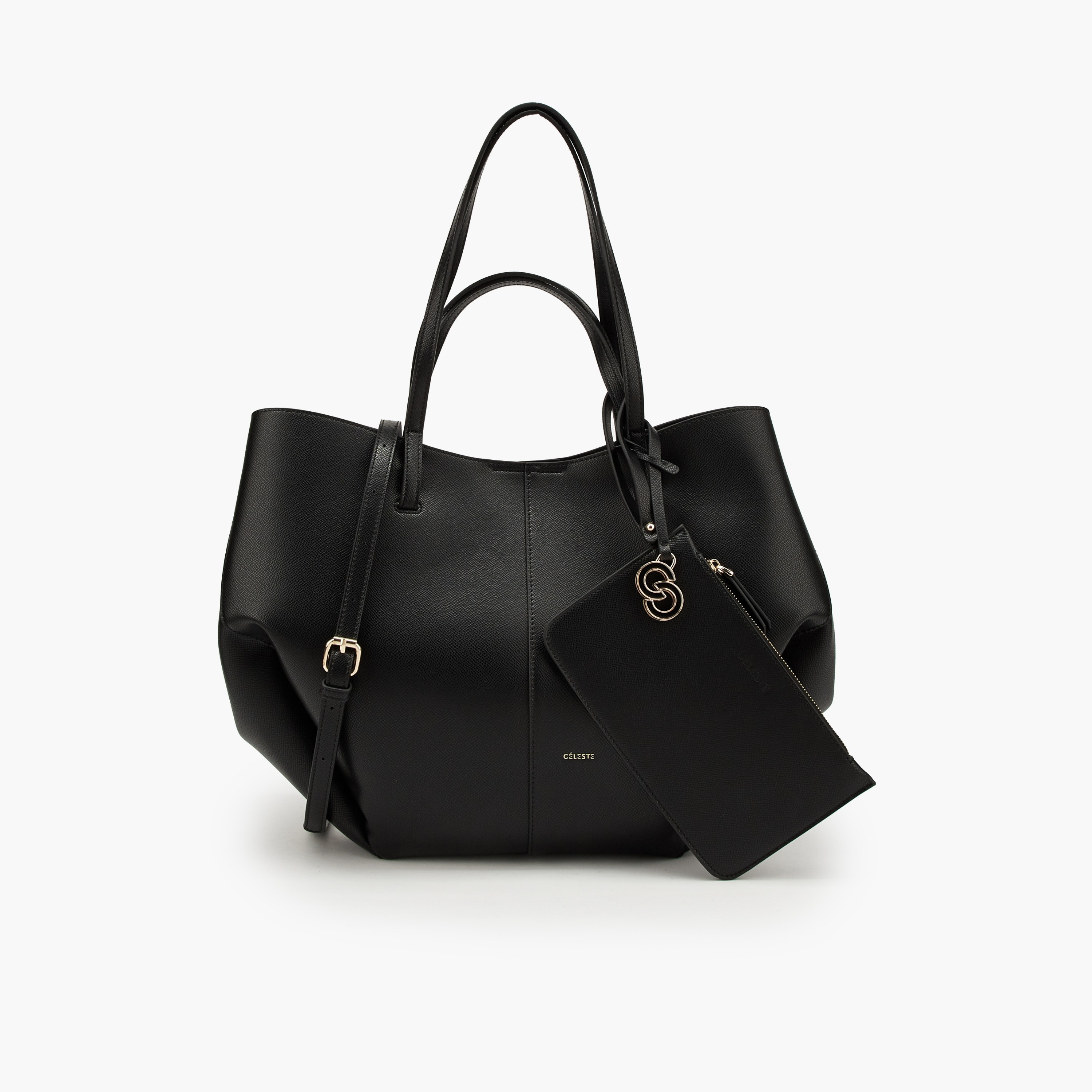 شنطة توت سادة مع محفظة قابلة للفصل من سيليست-women-bagsandwallets-handbags-image-1