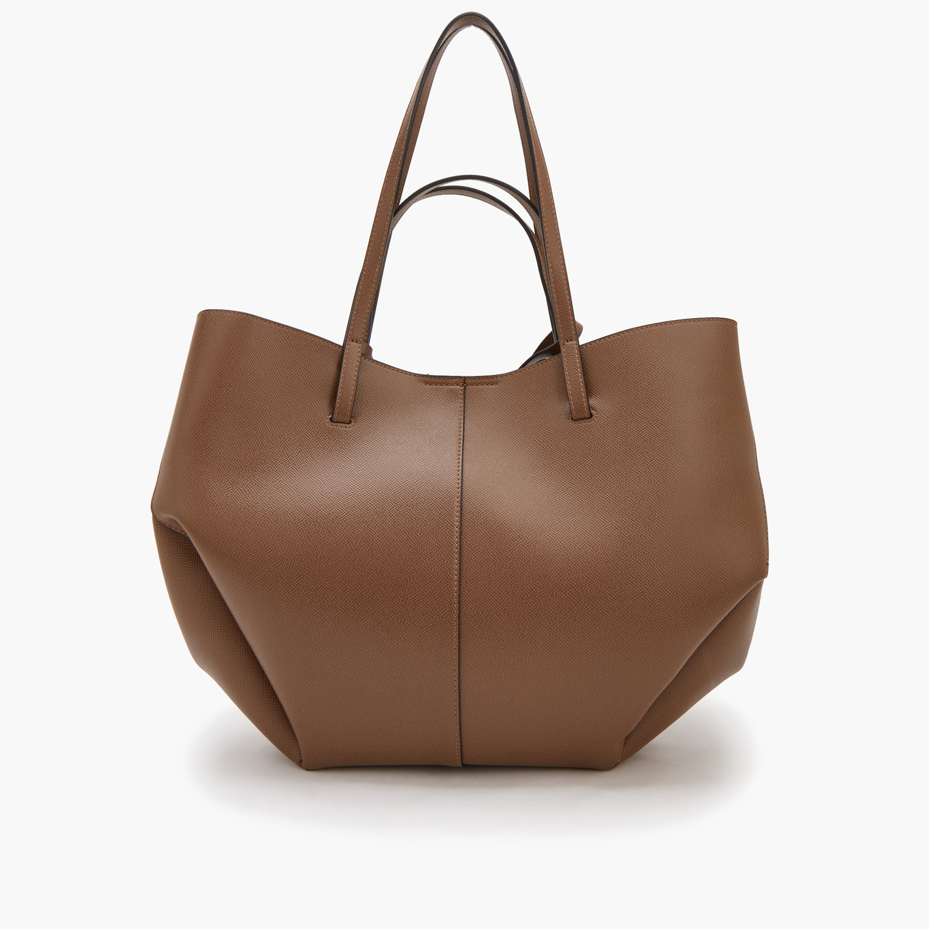 Celeste Solid Tote Bag with Detachable Pouch-women-bagsandwallets-handbags-image-4