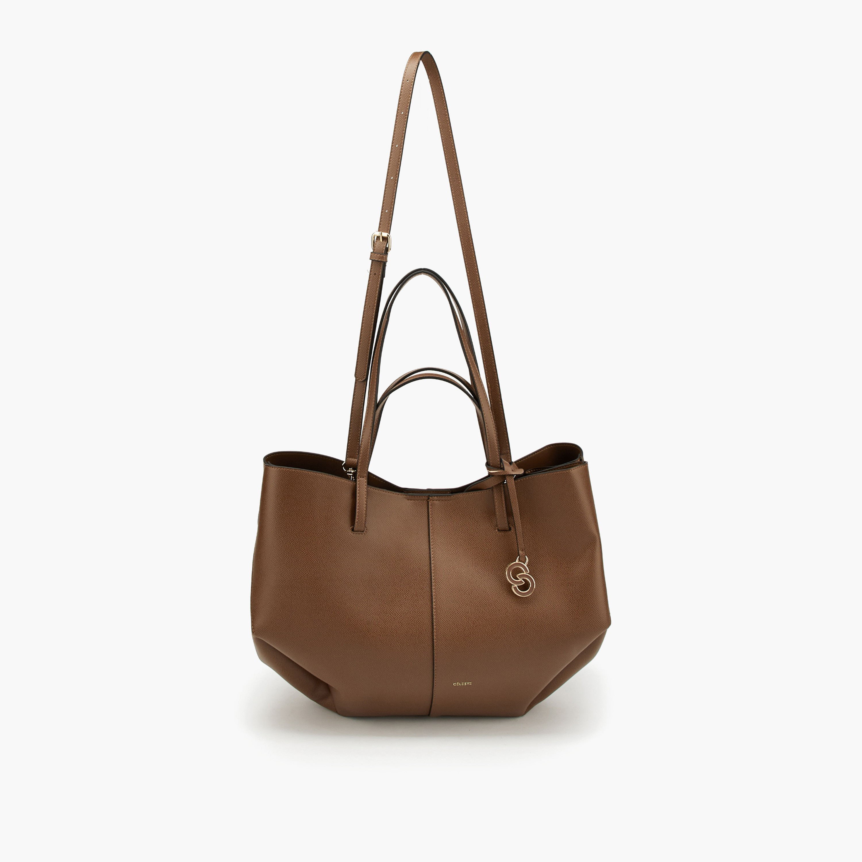 Celeste Solid Tote Bag with Detachable Pouch-women-bagsandwallets-handbags-image-6