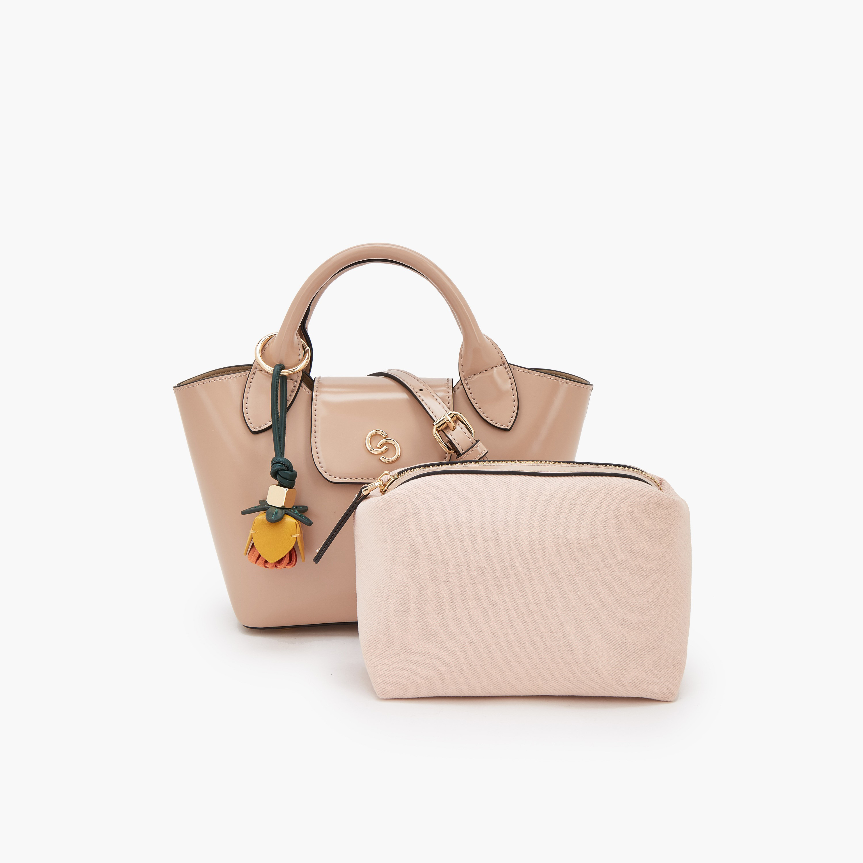 Celeste Solid Tote Bag with Pouch-women-bagsandwallets-handbags-image-11
