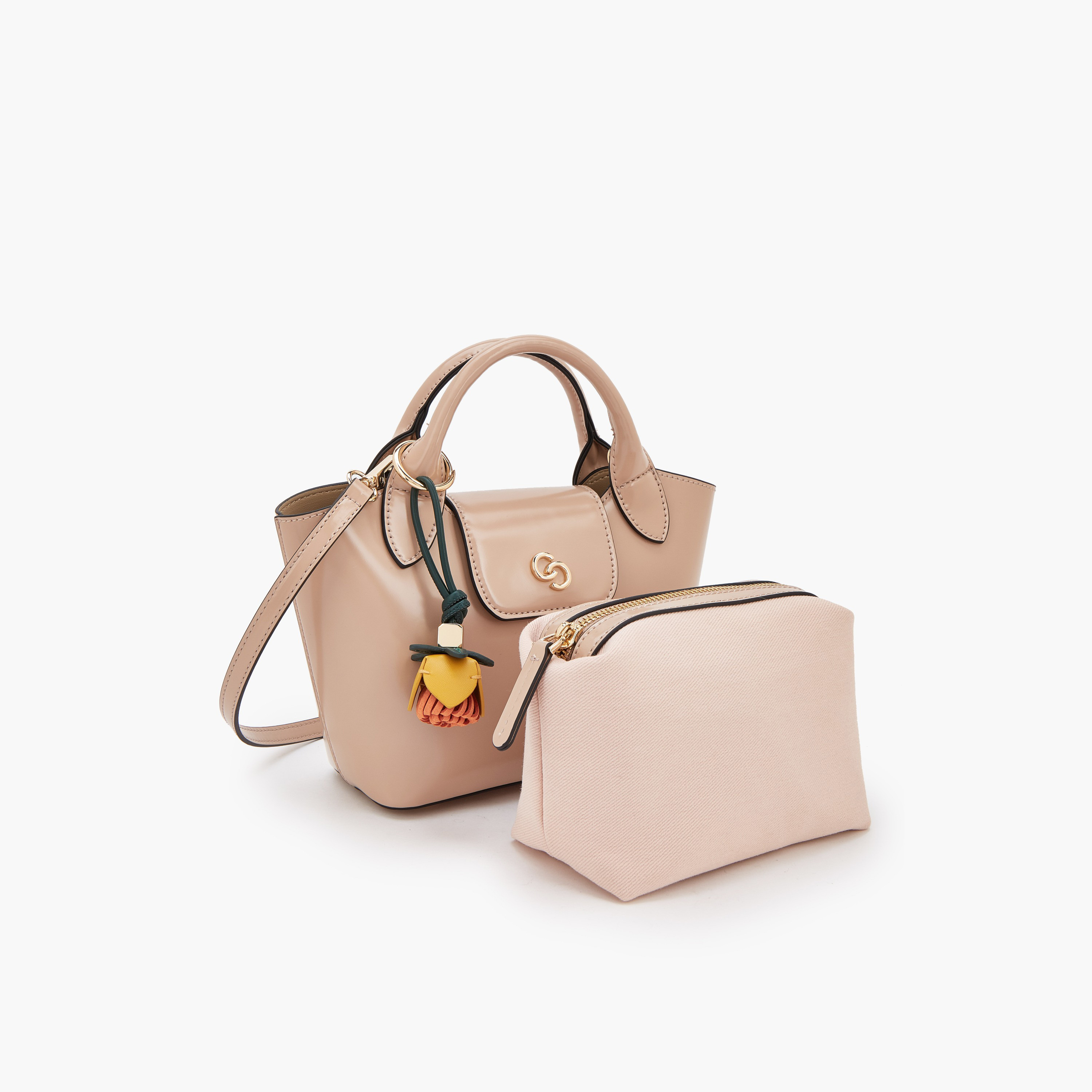 Celeste Solid Tote Bag with Pouch-women-bagsandwallets-handbags-image-1