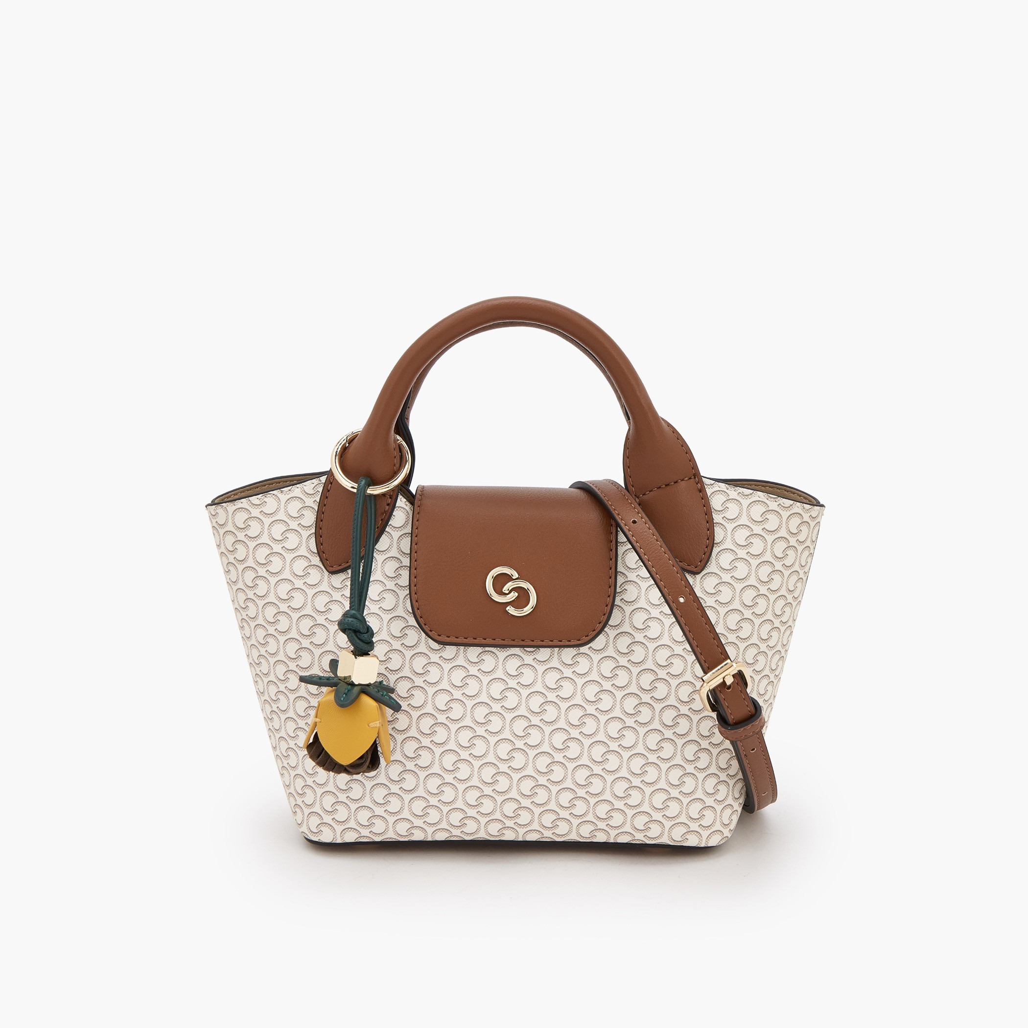 شنطة توت بطبعات مونوجرام مع شنطة صغيرة من سيليست-women-bagsandwallets-handbags-image-1
