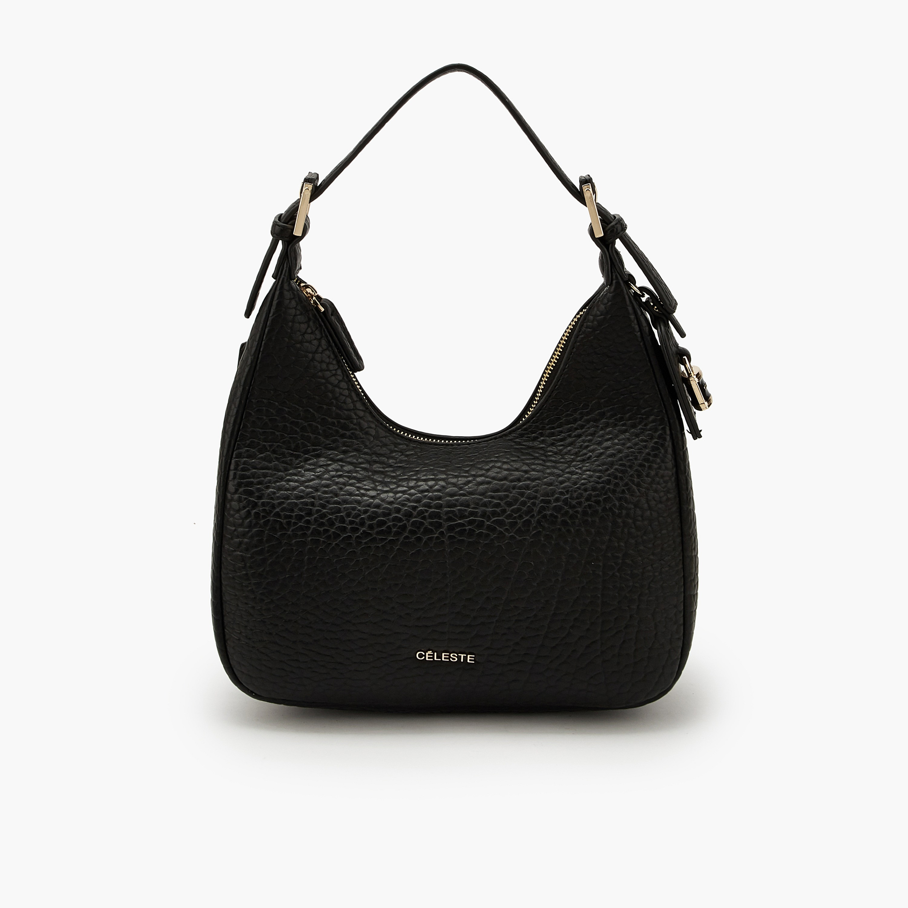 شنطة كتف بارزة الملمس بحزام قابل للتعديل من سيليست-women-bagsandwallets-handbags-image-1