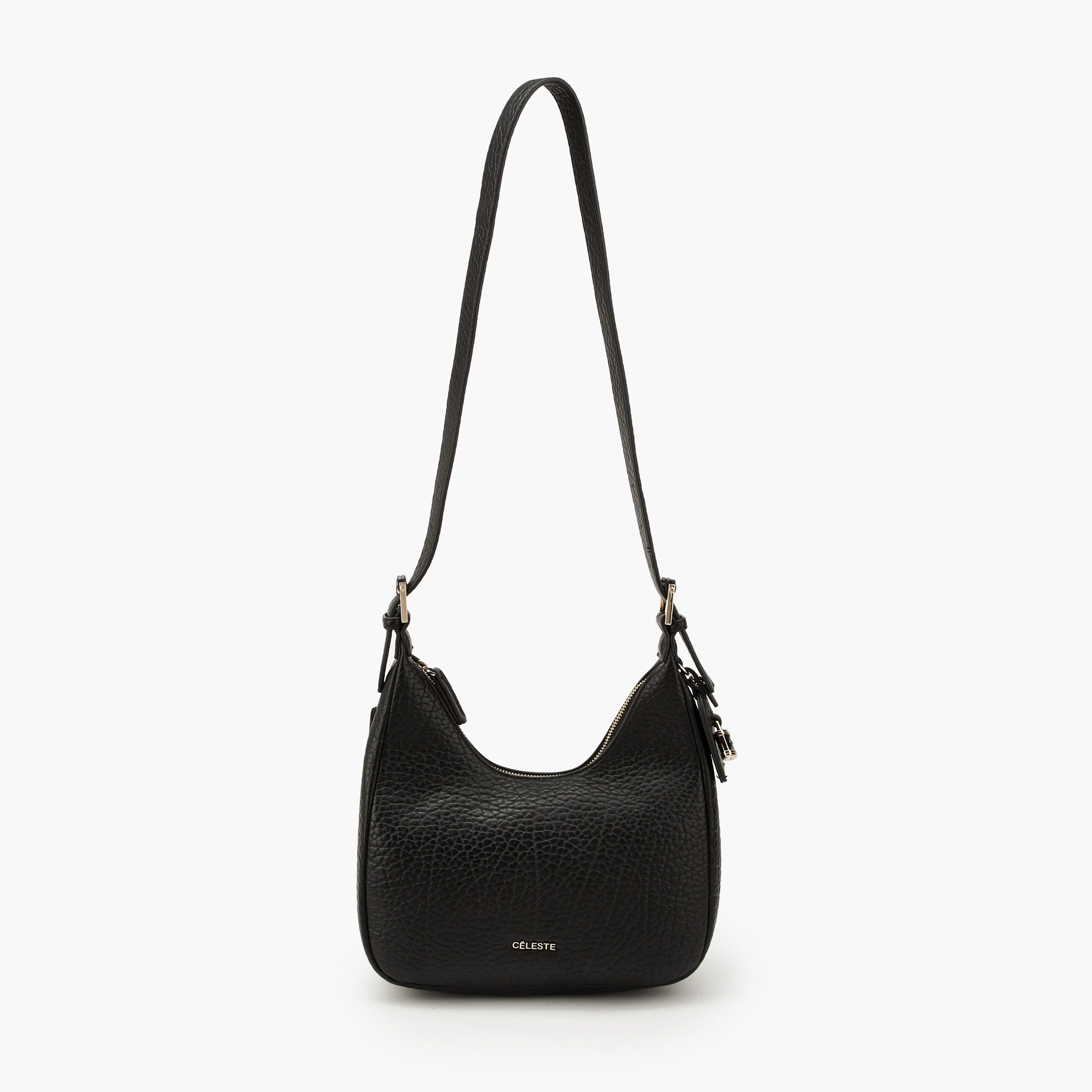 شنطة كتف بارزة الملمس بحزام قابل للتعديل من سيليست-women-bagsandwallets-handbags-image-2