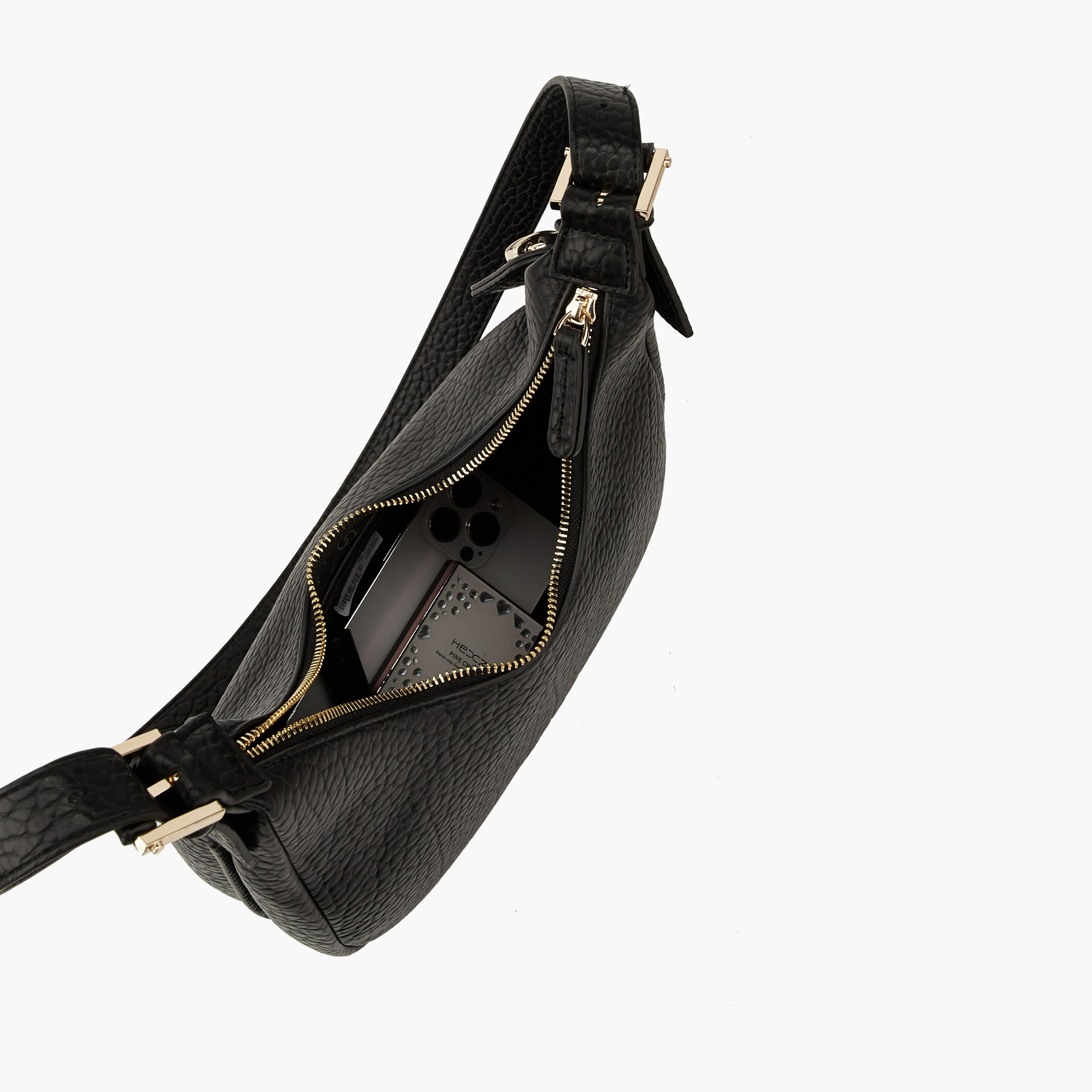 شنطة كتف بارزة الملمس بحزام قابل للتعديل من سيليست-women-bagsandwallets-handbags-image-6