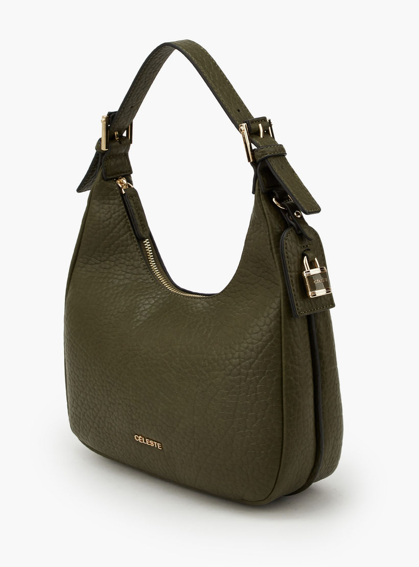شنطة كتف بارزة الملمس بحزام قابل للتعديل من سيليست-women-bagsandwallets-handbags-image-4